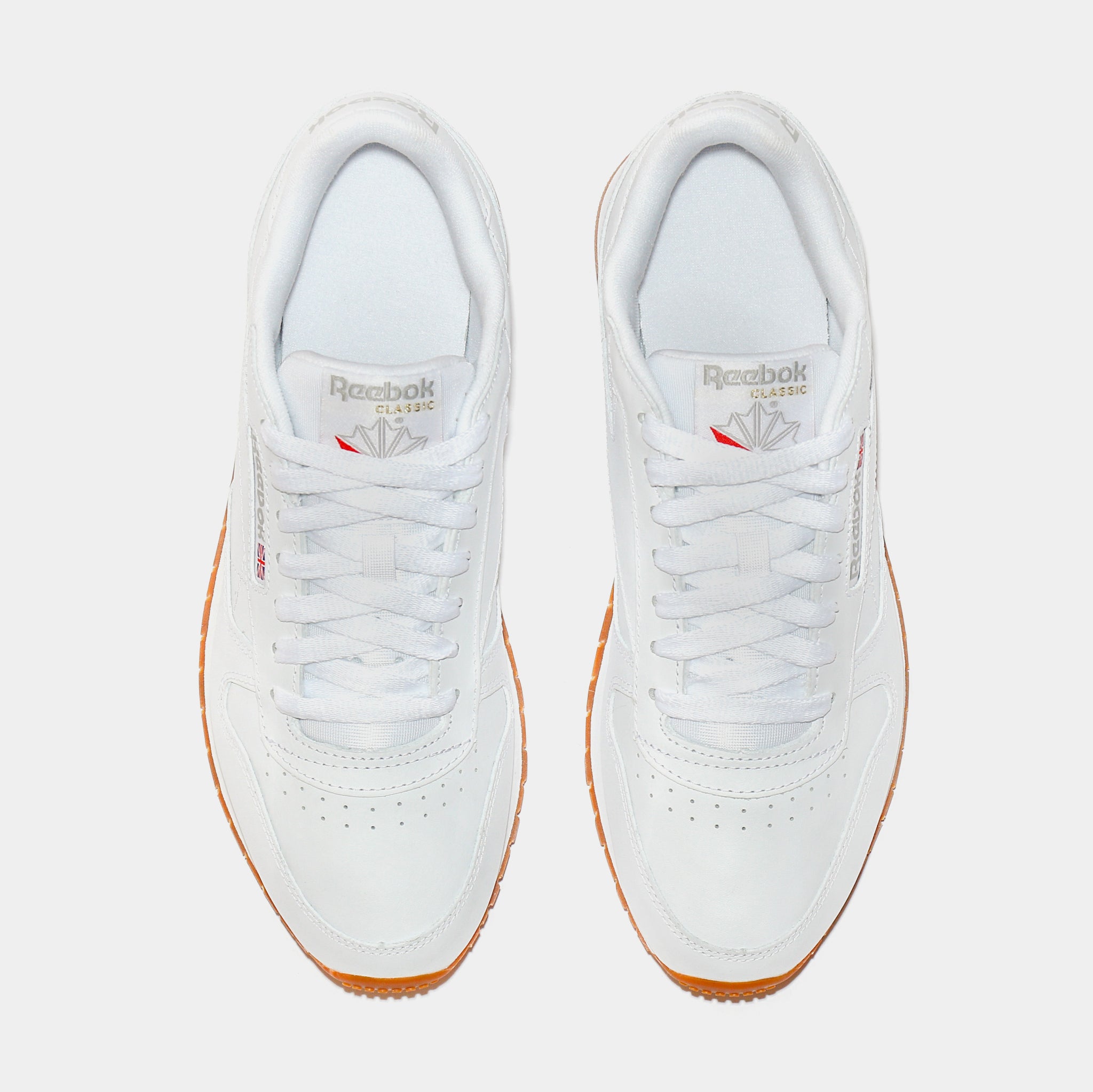 White reebok classic 2024 gum sole men's