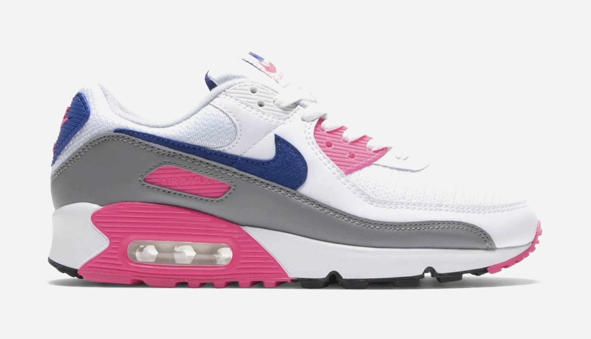 Pink white and outlet blue air max