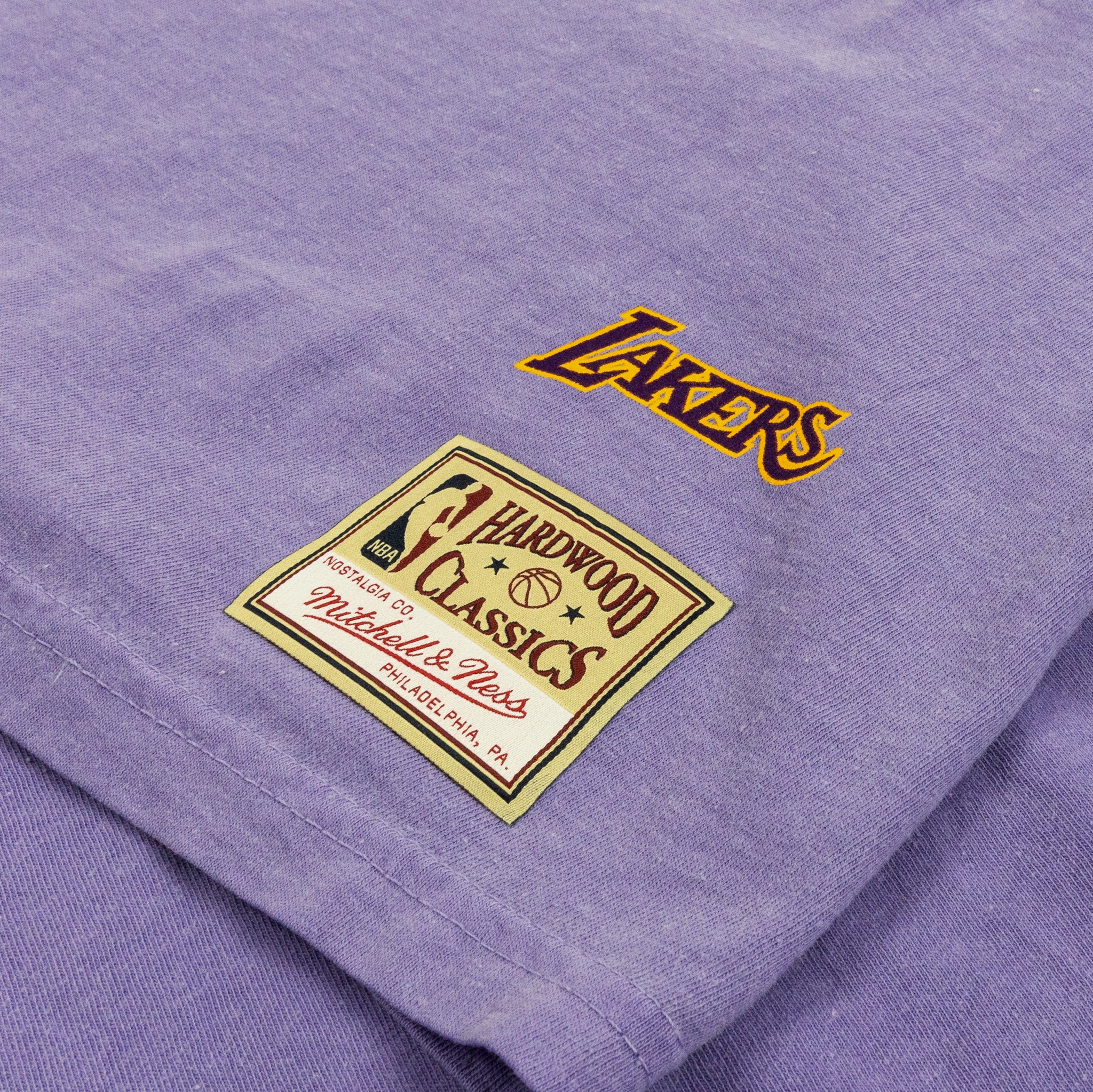 Men's Los Angeles Lakers Mitchell & Ness Black/Purple Side Core