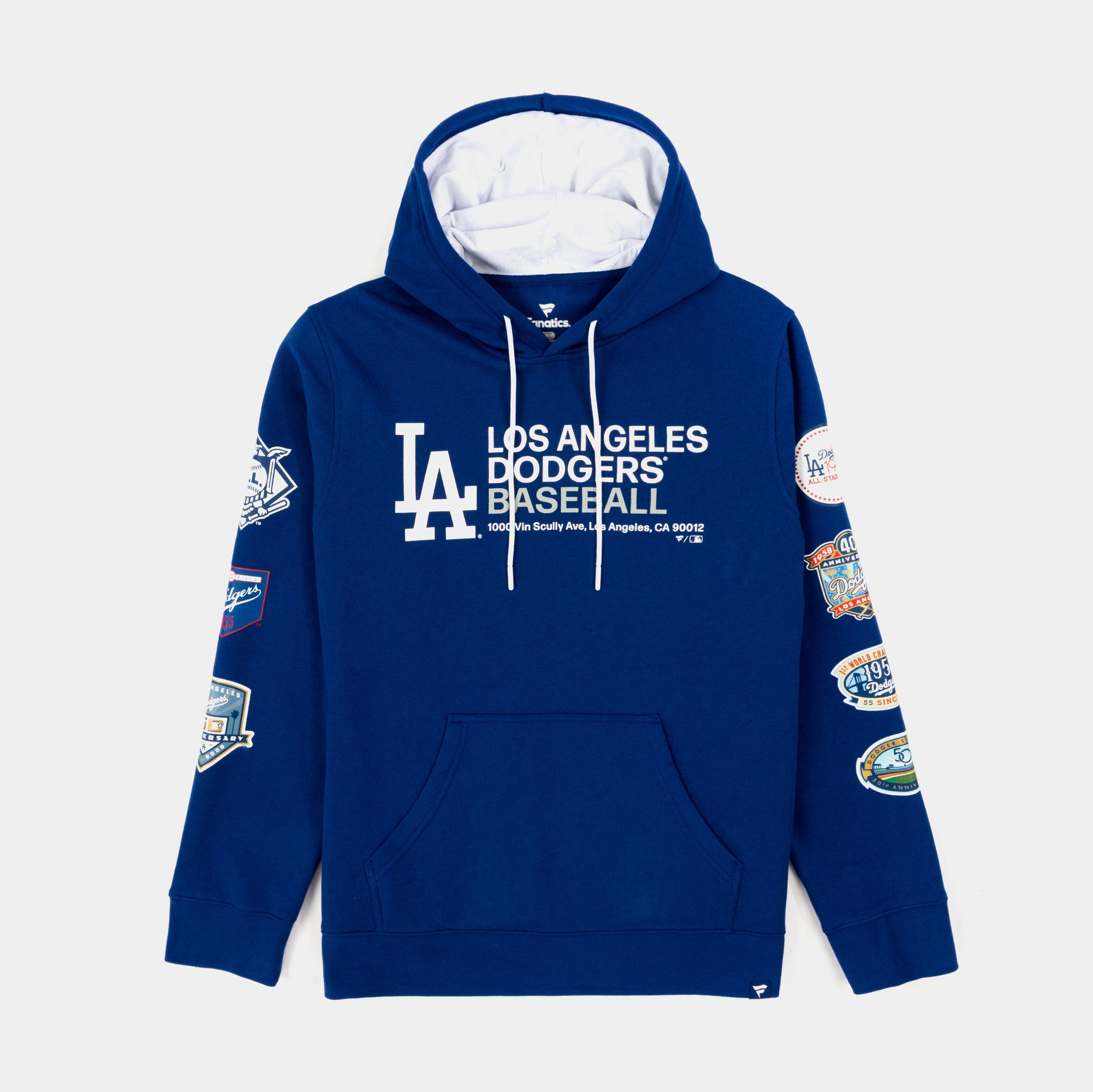 Los Angeles Dodgers LA Blue Destroyed pullover Hoodie Size S