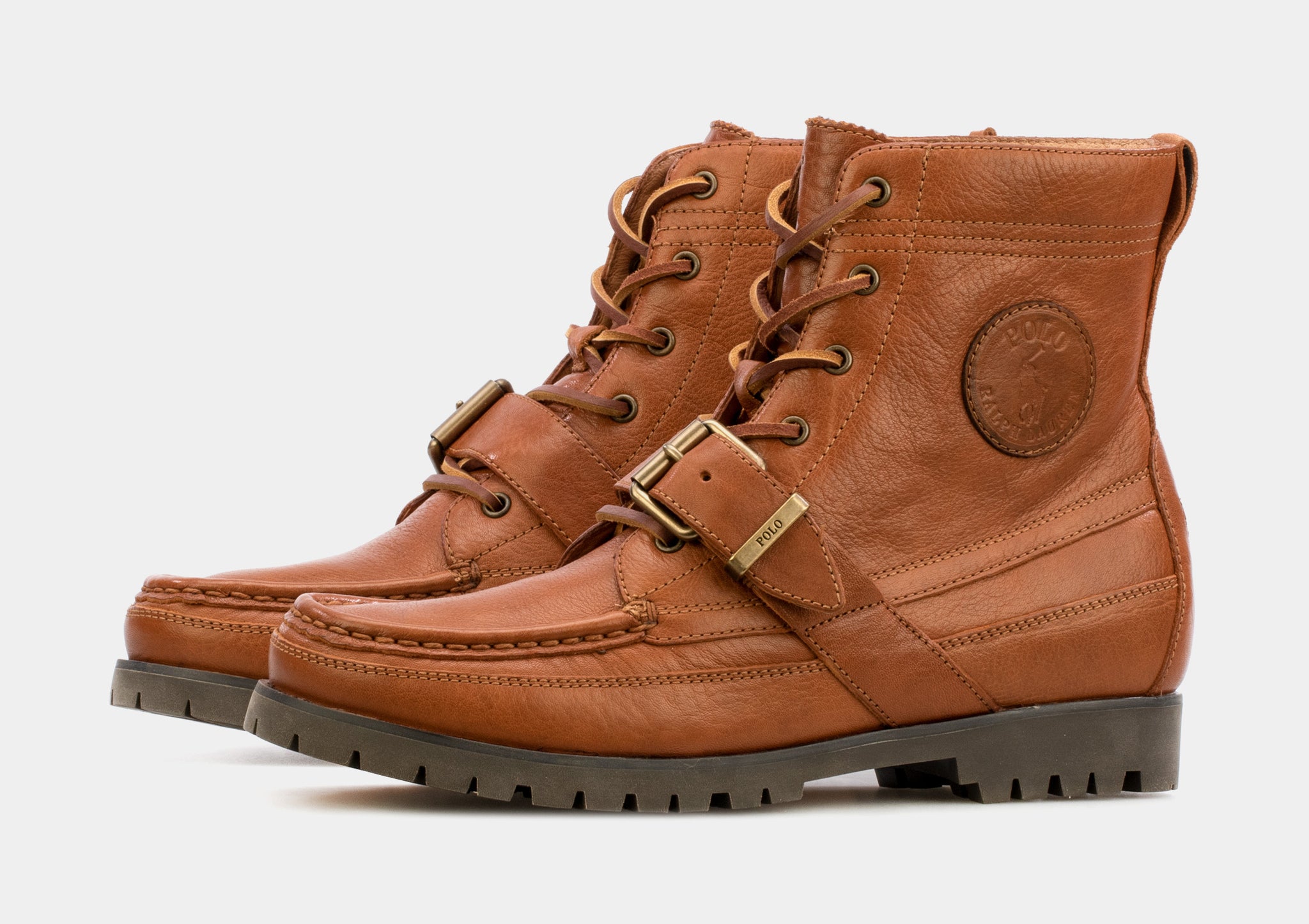 Polo ranger boots tan 2024 leather