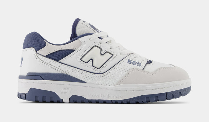 New Balance 550 Dark Mercury Womens Lifestyle Shoes White Navy