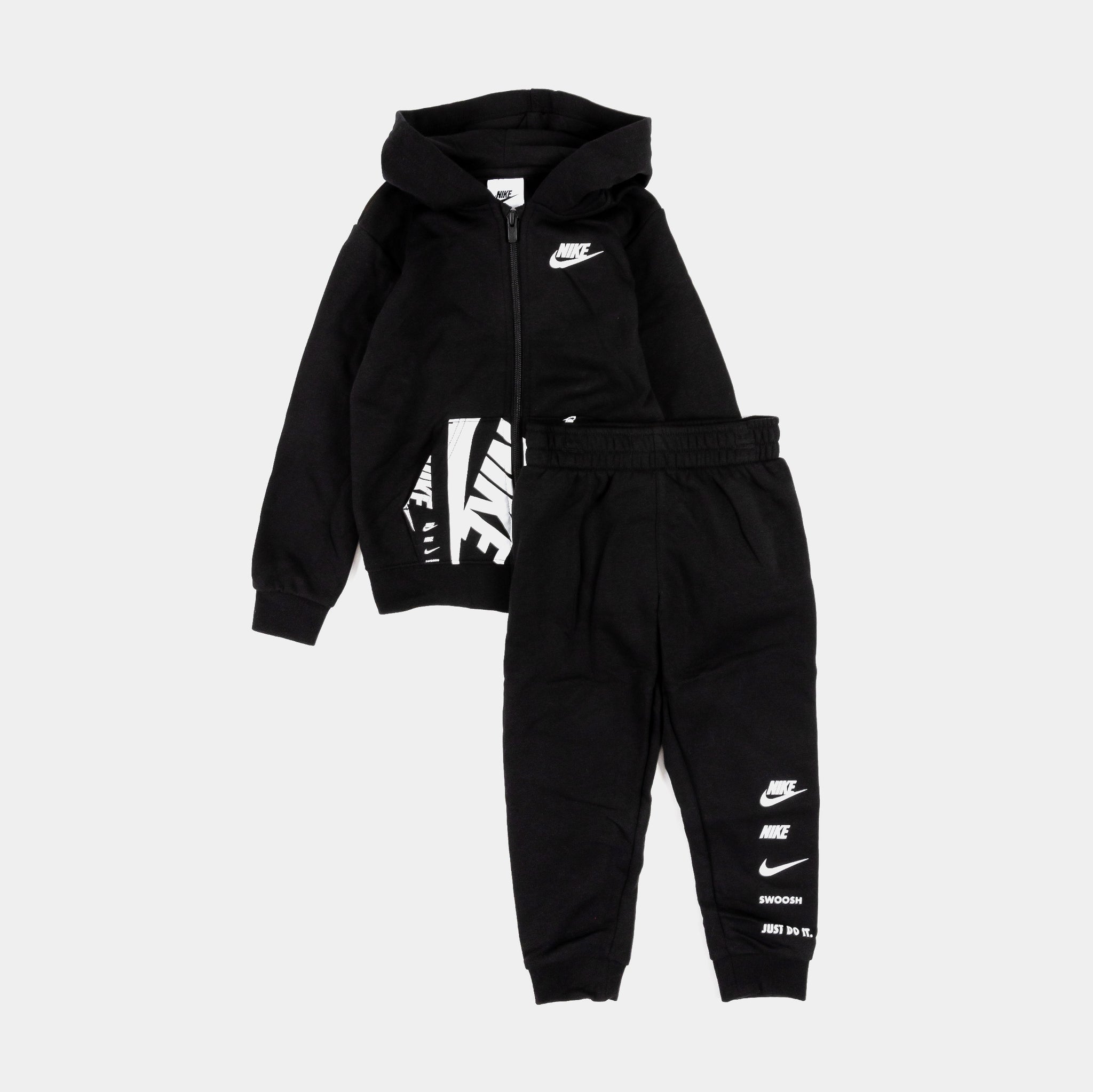 Nike Little Boys 2T-7 NSW GFX Pullover Hoodie and Fleece Joggers