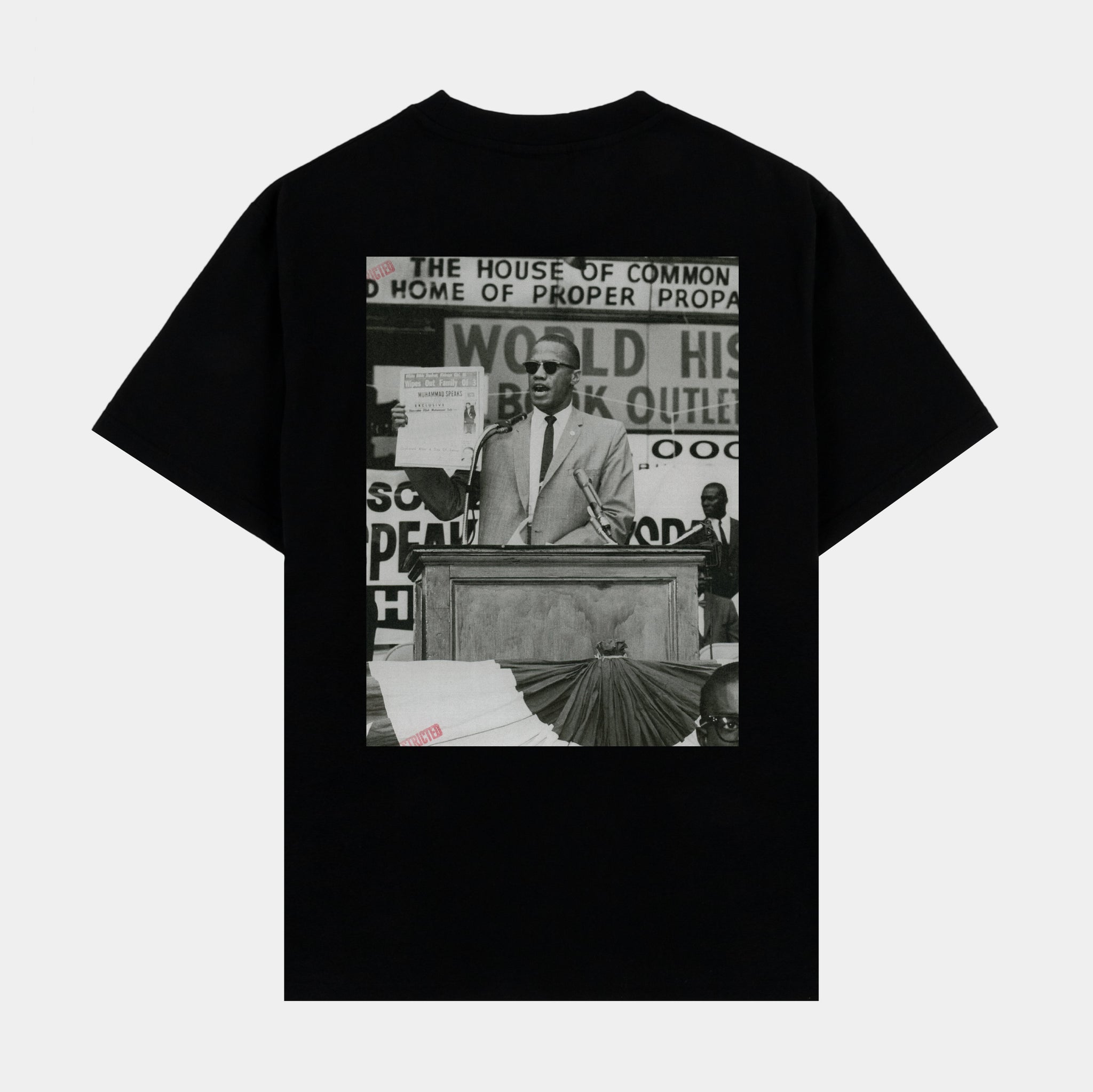 SP x Malcolm X Speech Mens Short Sleeve Shirt (Black)