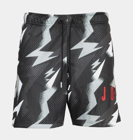 Jordan Jumpman Air All Over Print Mesh Mens Shorts Black Grey