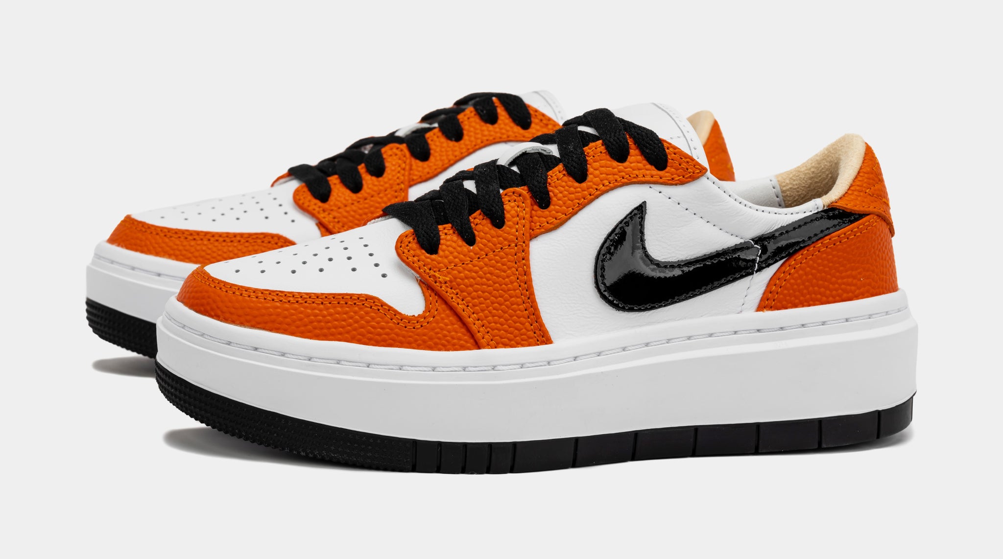 Air Jordan 1 Elevate Low SE Brilliant Orange Womens Basketball Shoes  (Orange/Black)