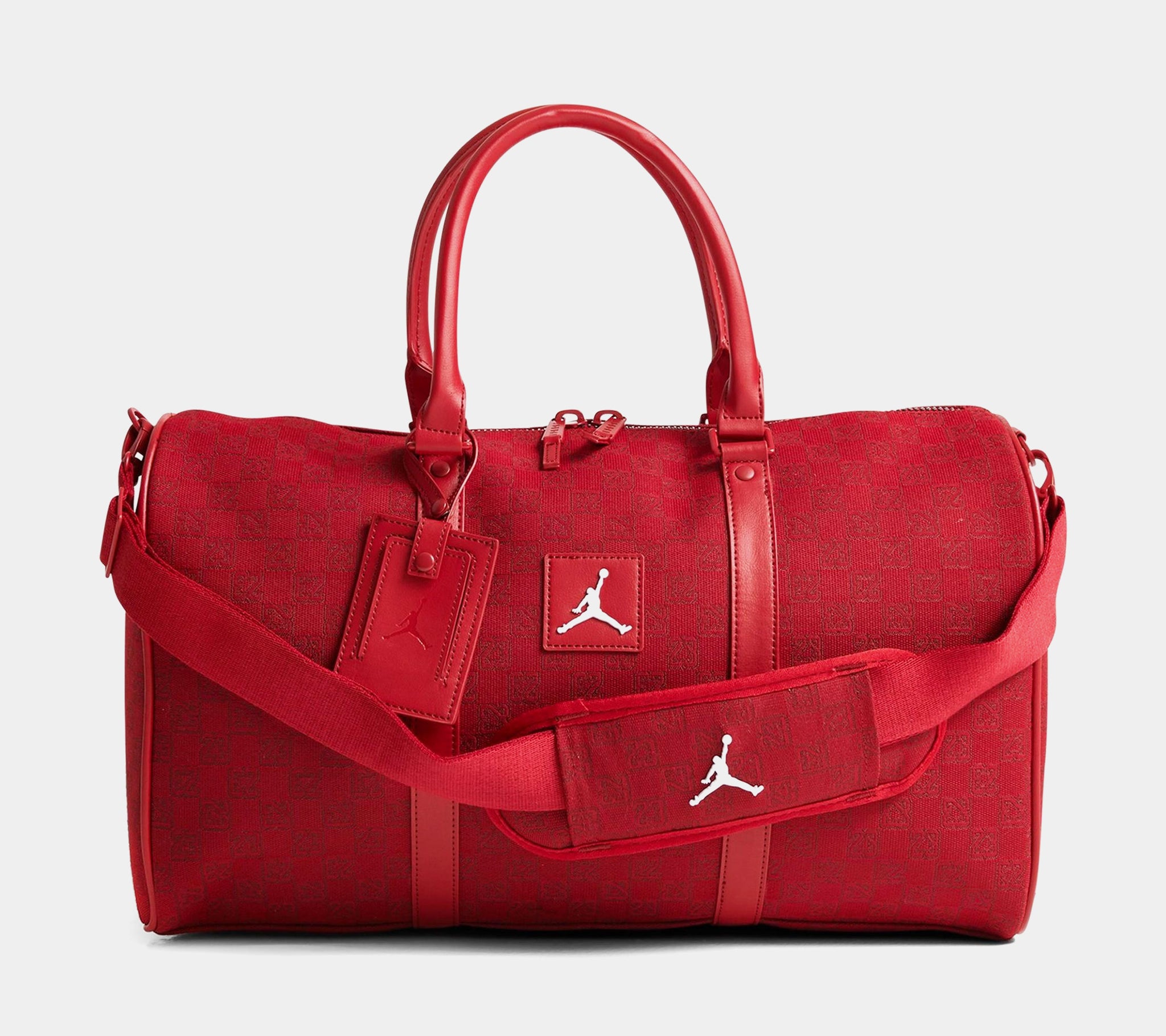 Monogram Mens Duffle Bag (Red)