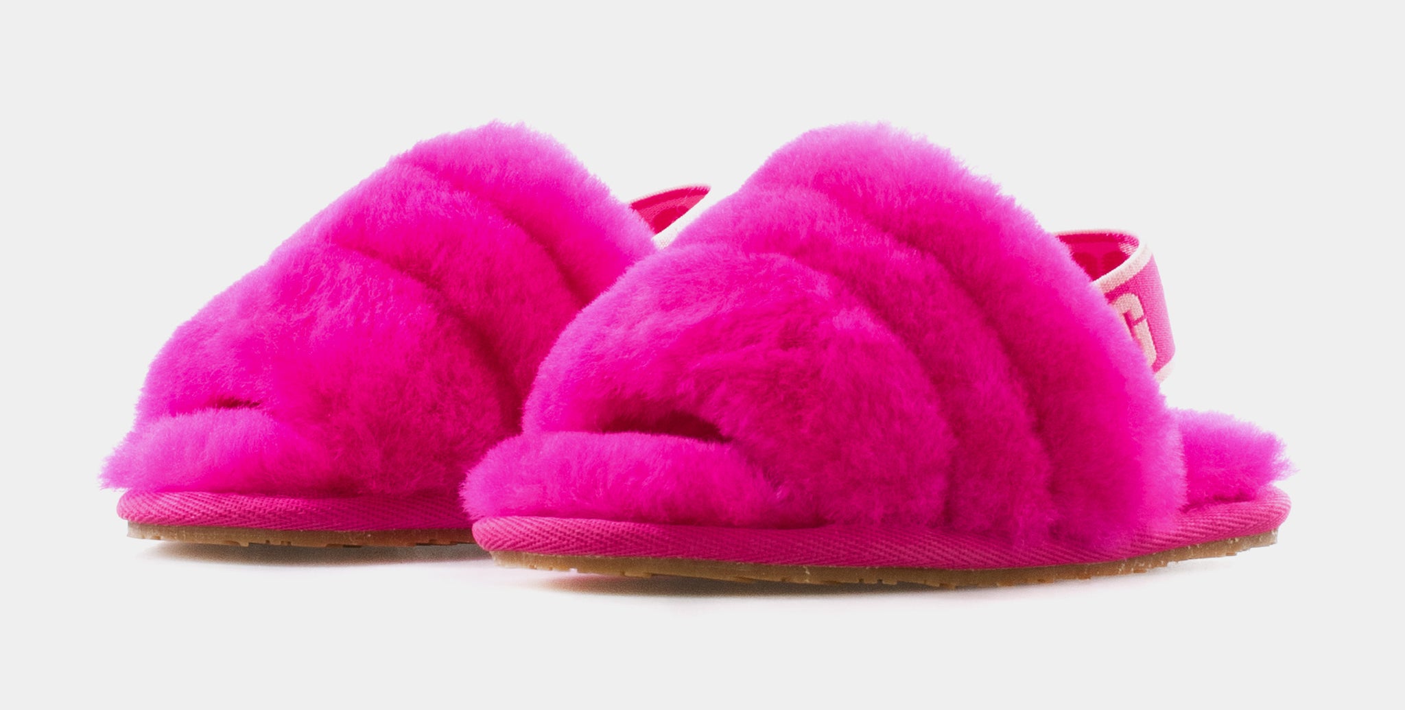 Pink ugg slippers kids hot sale