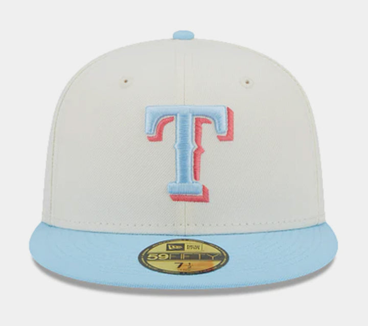 New Era SP Exclusive Reverse Dreams Texas Rangers 59FIFTY Mens Fitted Hat (Beige/Black)