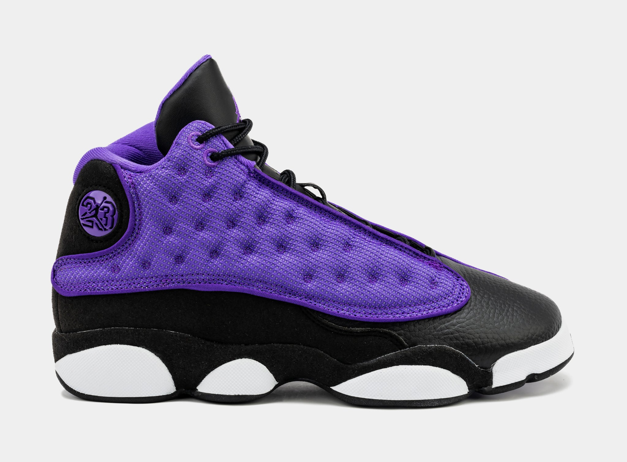 Air Jordan 13 Retro Purple Venom Grade School Lifestyle Shoes Black Purple