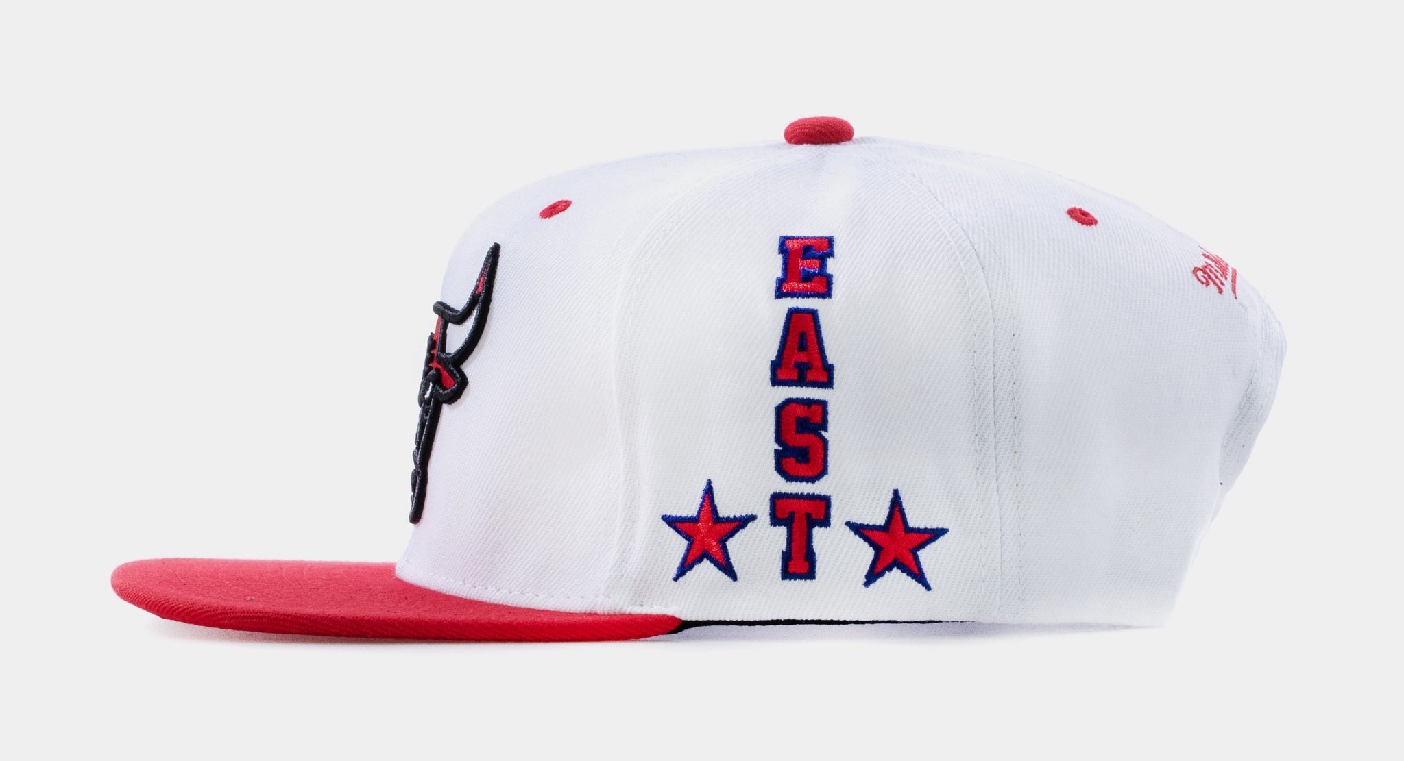 Mitchell & Ness Chicago Bulls Snapback Hat for Men - White/Black/Red -  Basketball Cap for Men