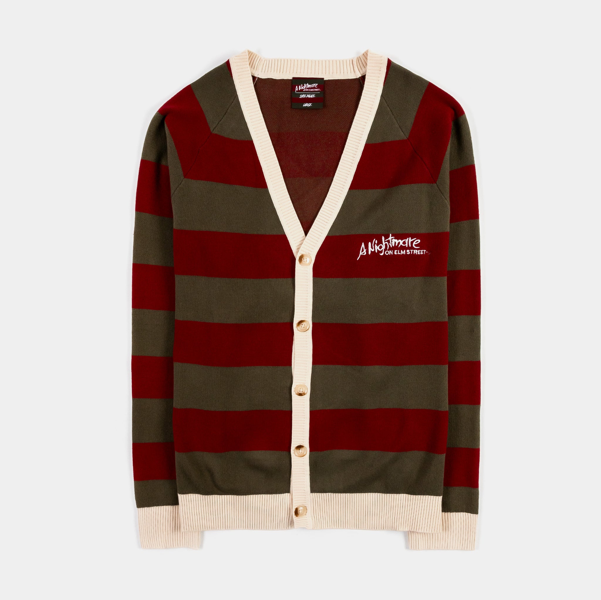 SP x Nightmare On Elm Street Freddy Mens Cardigan (Red/Green)