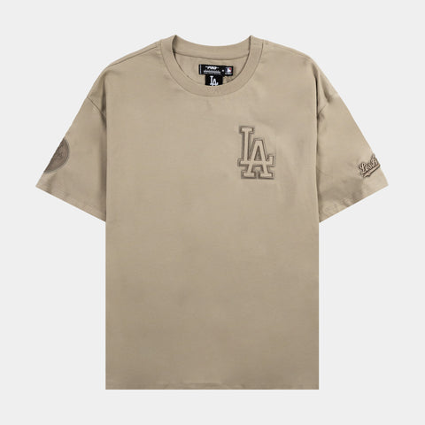 New Era LA Dodgers oversize t-shirt in beige