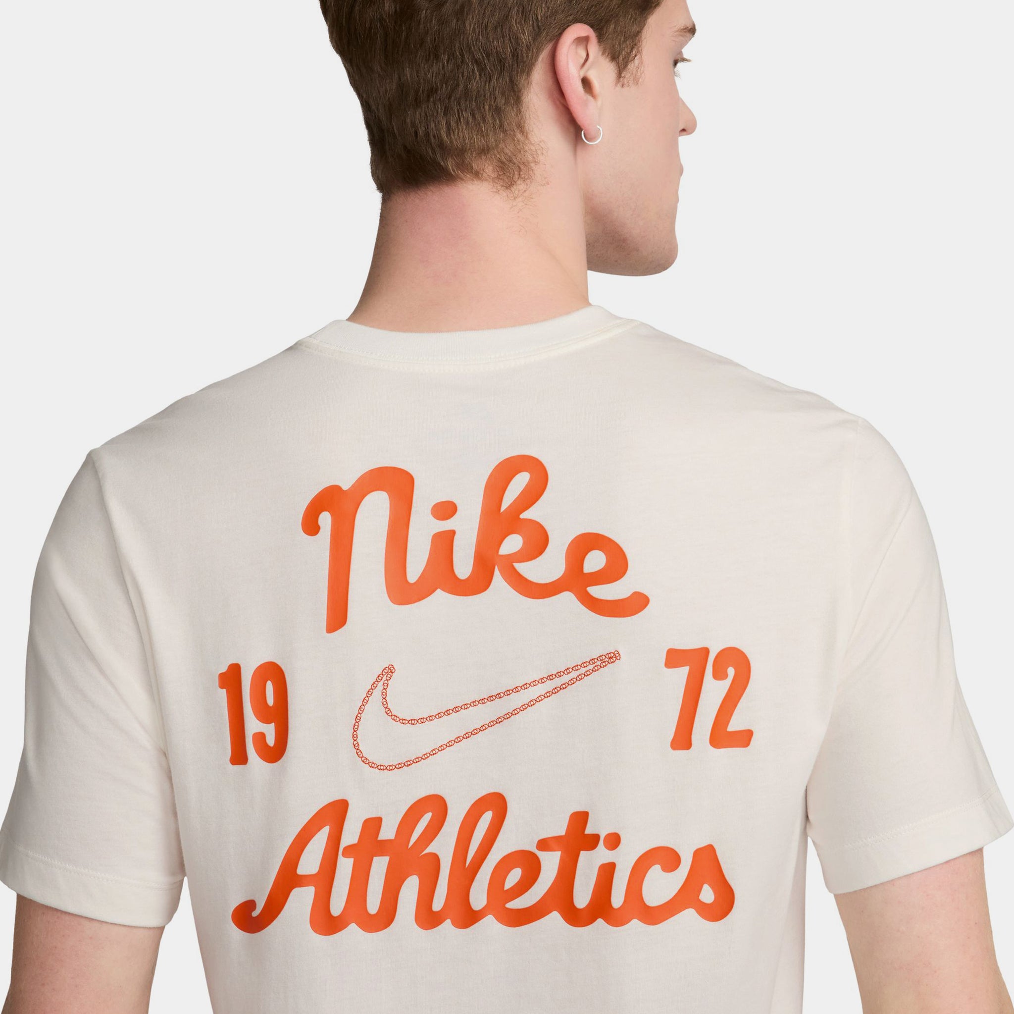 NSW 1972 Athletics Mens Short Sleeve Shirt (Beige/Orange)