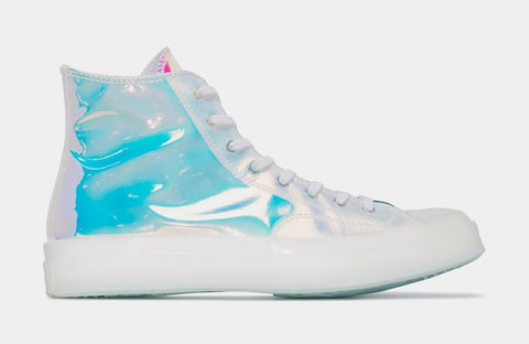 Converse Chuck Taylor All Star 70 High Mens Lifestyle Shoes White Iridescent 163786C Shoe Palace