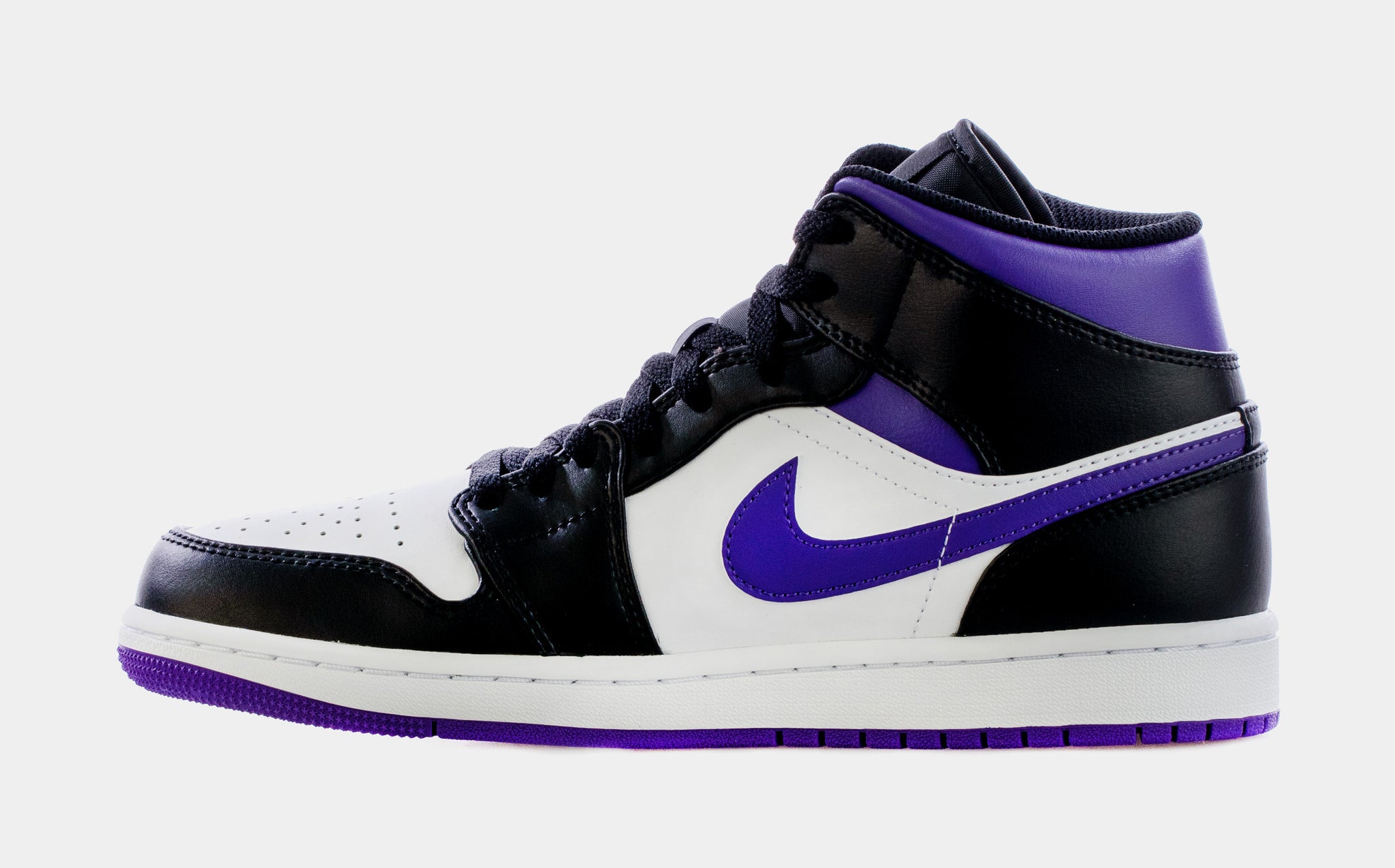 Nike Air Jordan 1 Mid Black Court Purple
