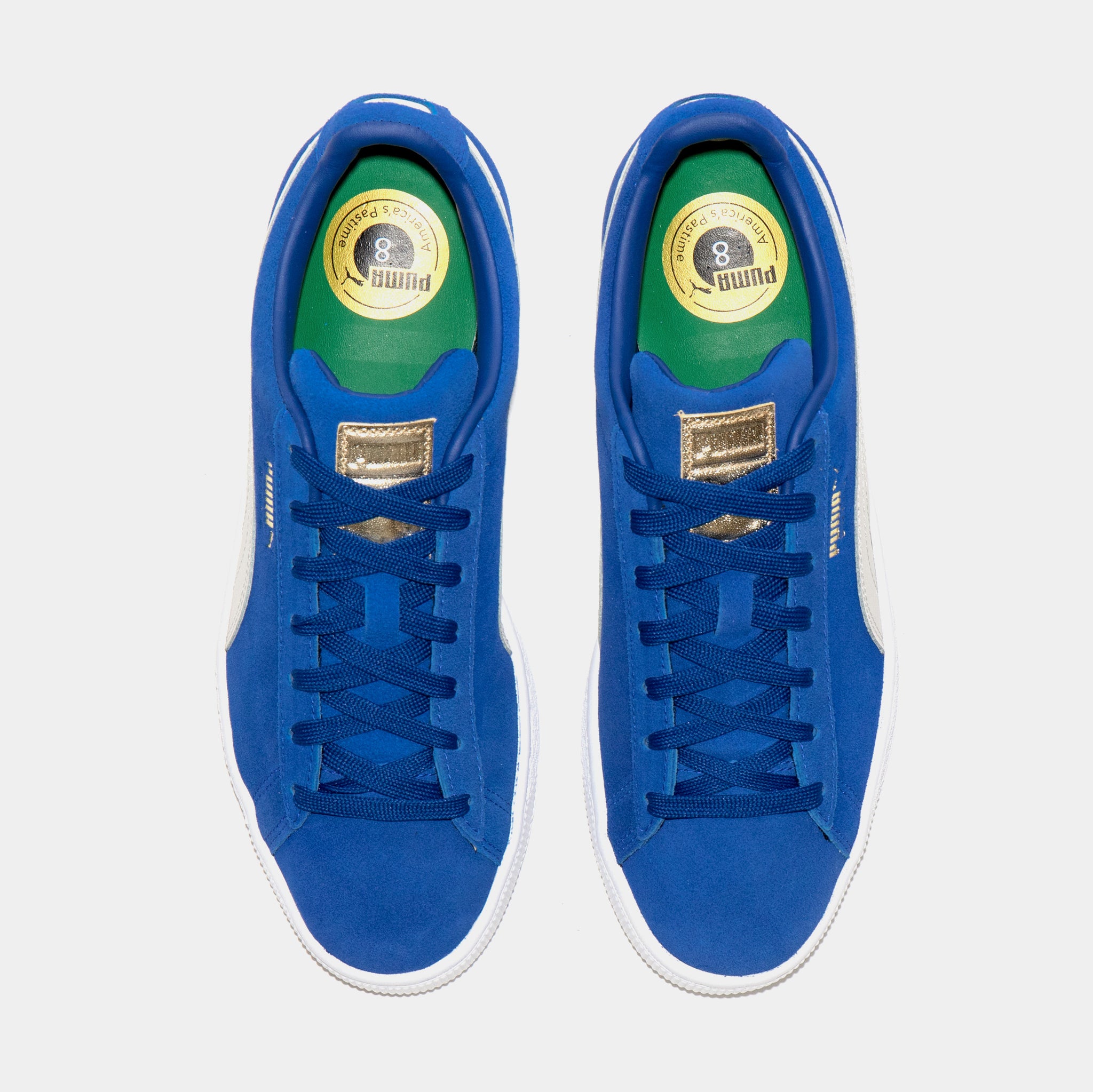 Blue suede puma high on sale tops