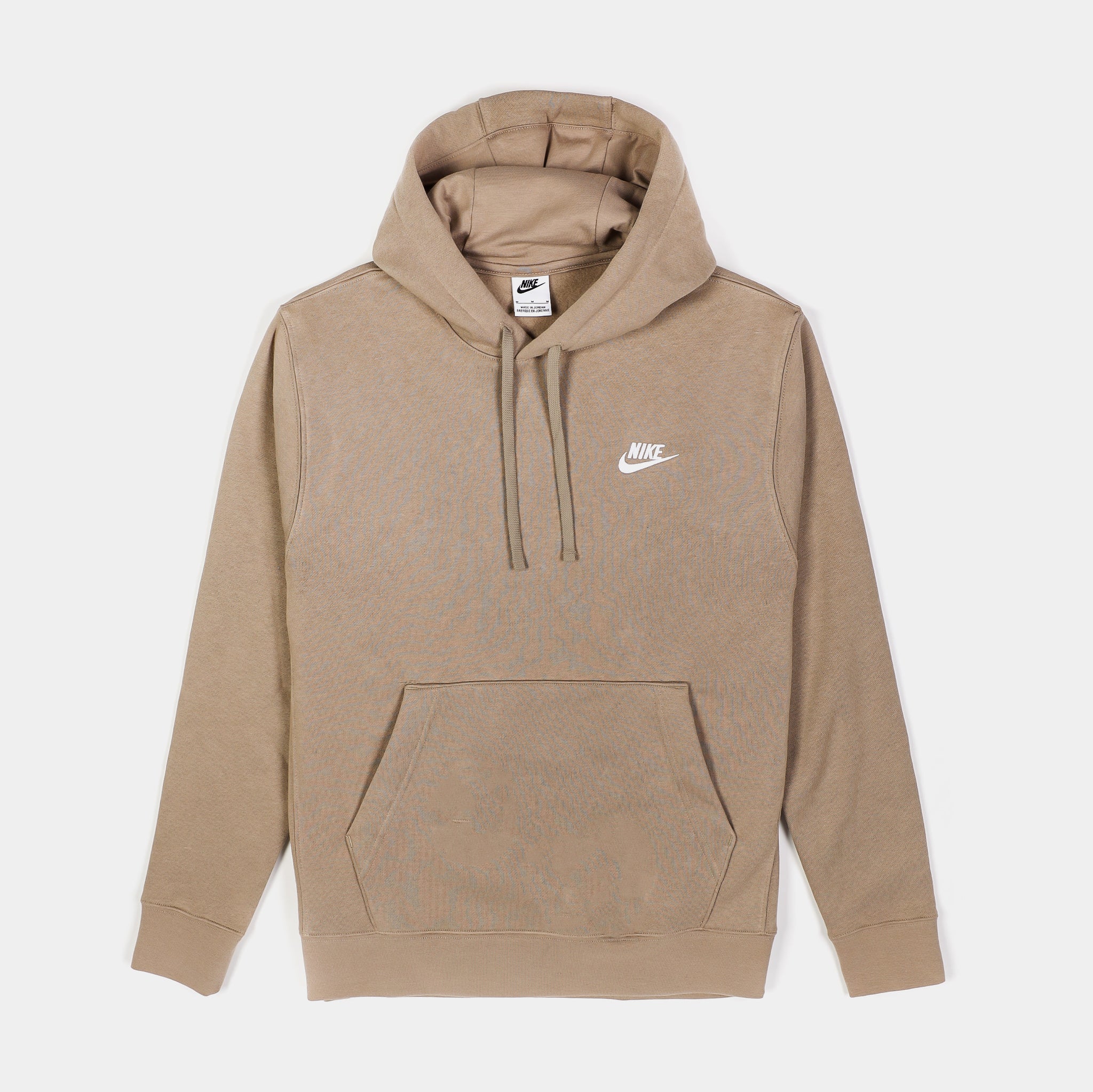 Nike club hoodie 2024 in khaki stone