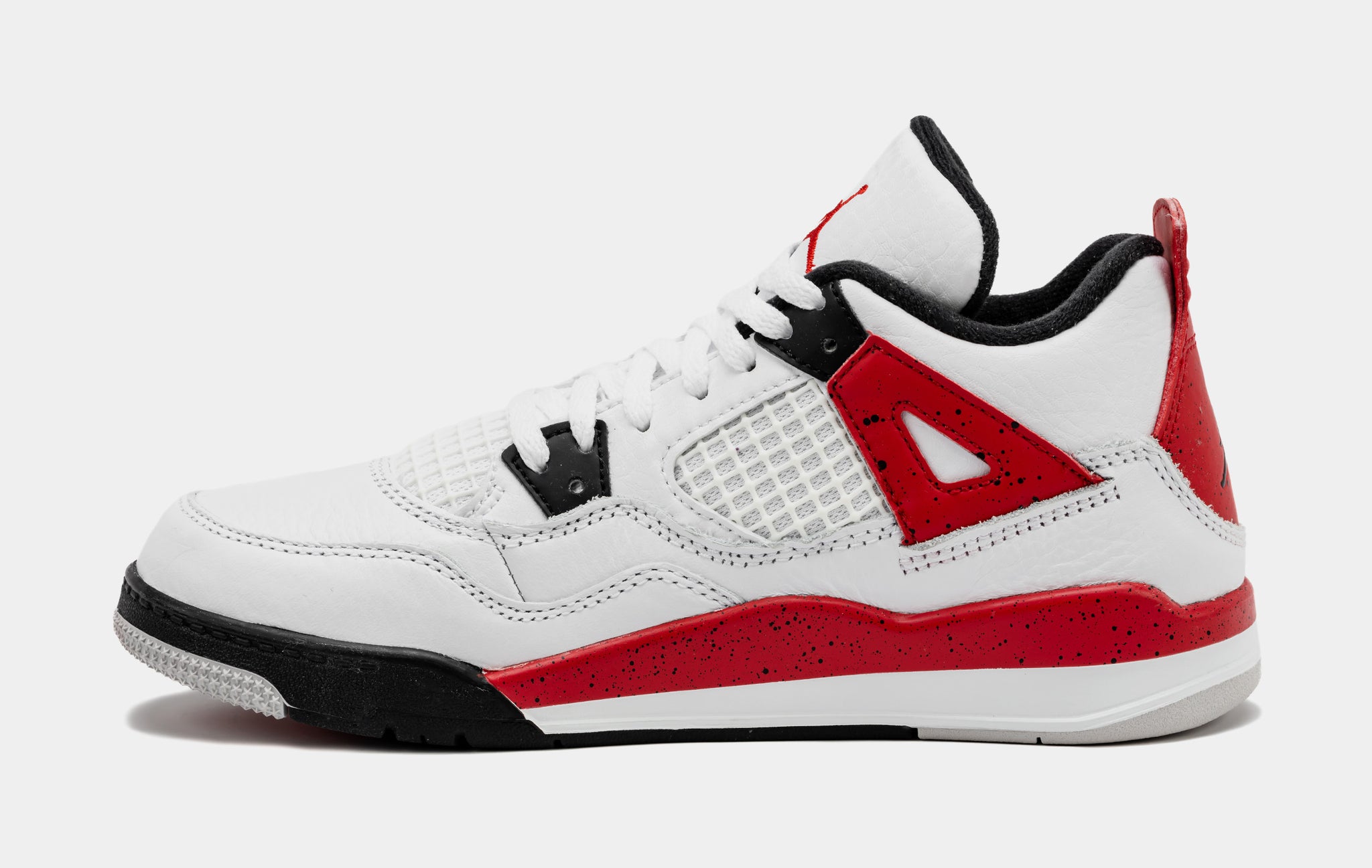 Air Jordan 4 Retro Red Cement Preschool Lifestyle Shoes (White/Red) Free  Shipping