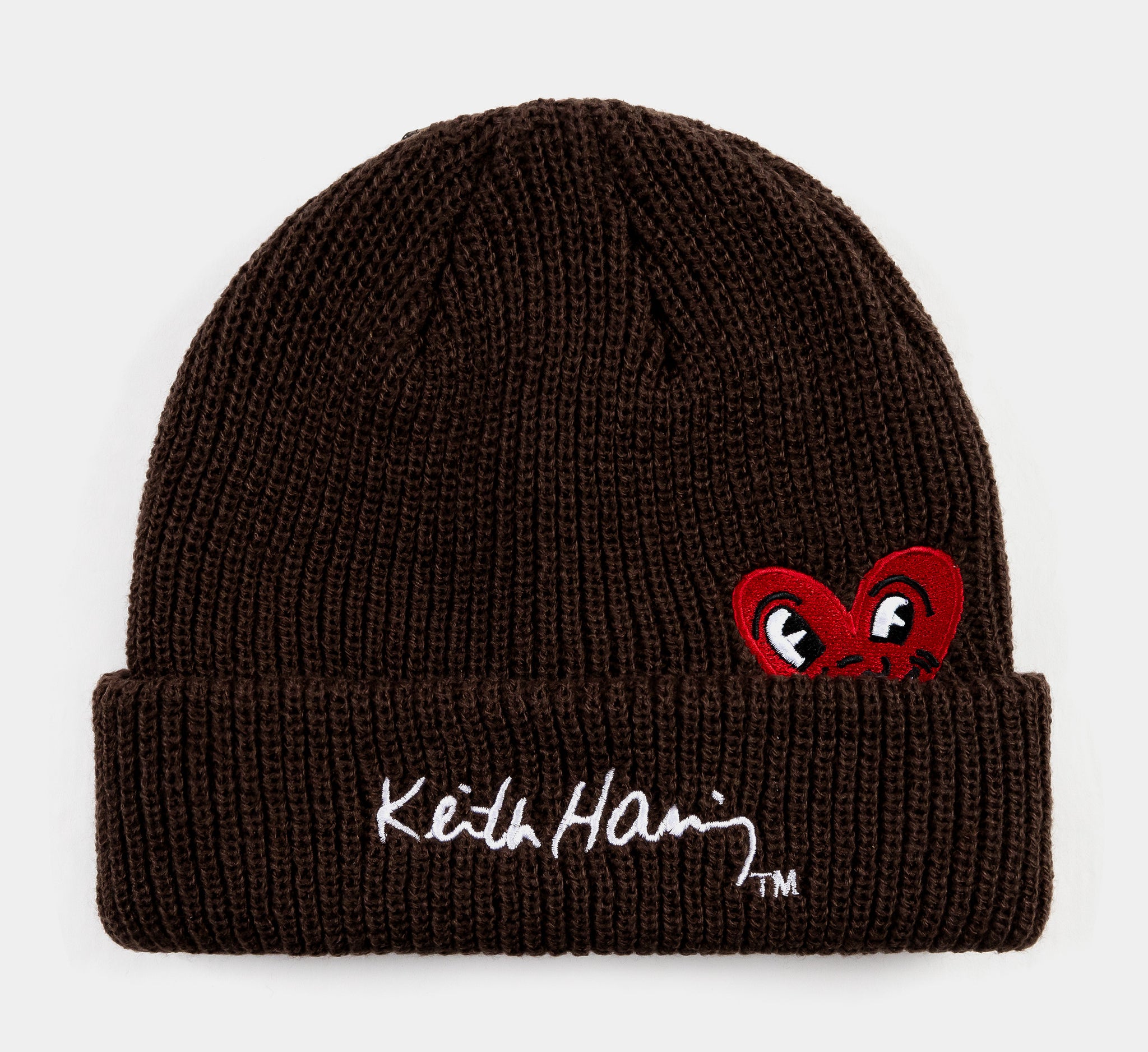 Shoe Palace SP x Keith Haring Hidden Heart Mens Beanie Brown Red 