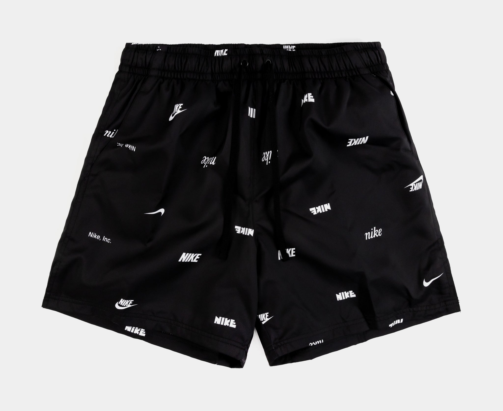 Black woven hot sale shorts