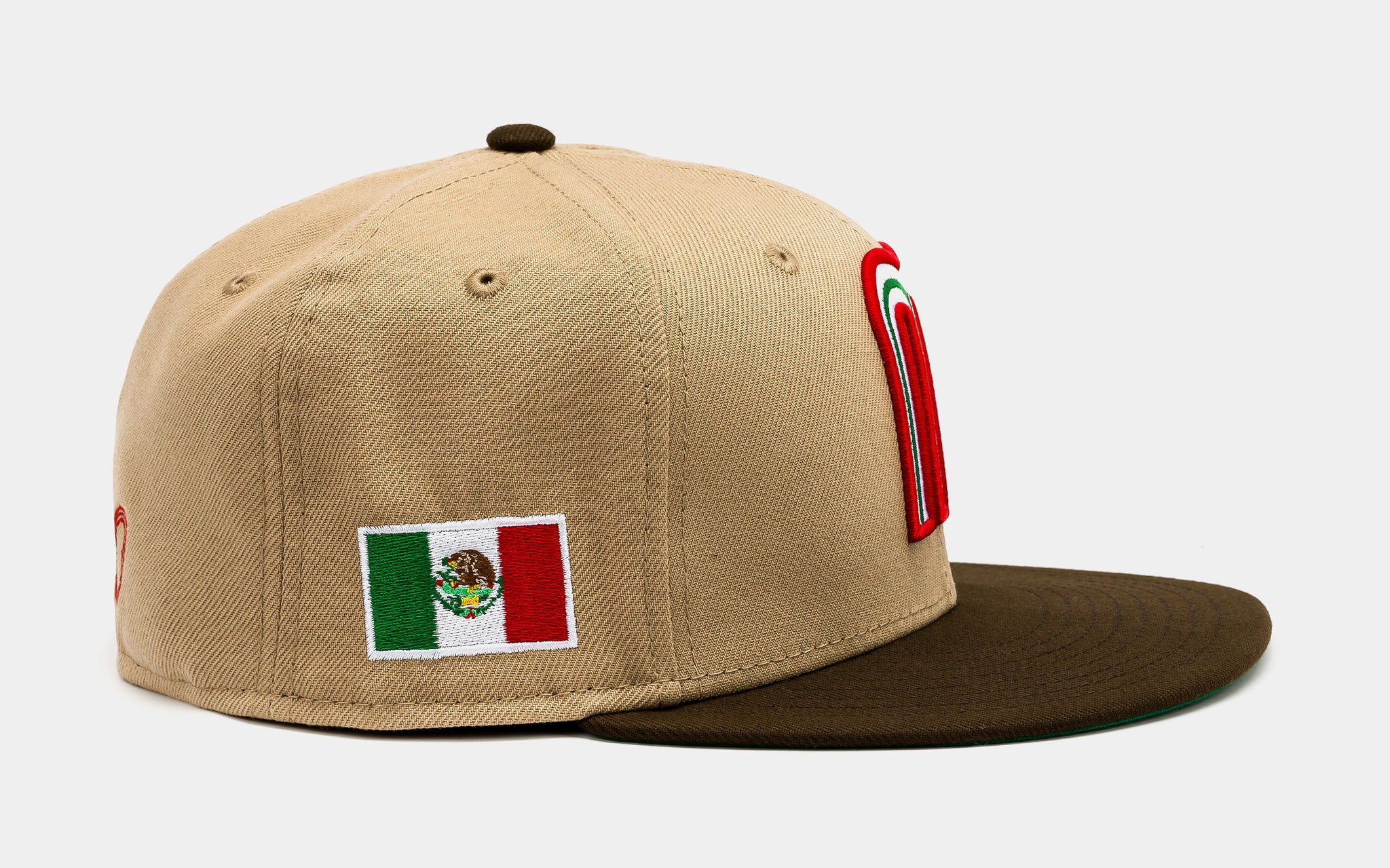 New Era Shoe Palace Exclusive Mexico 59Fifty Fitted Mens Hat Brown