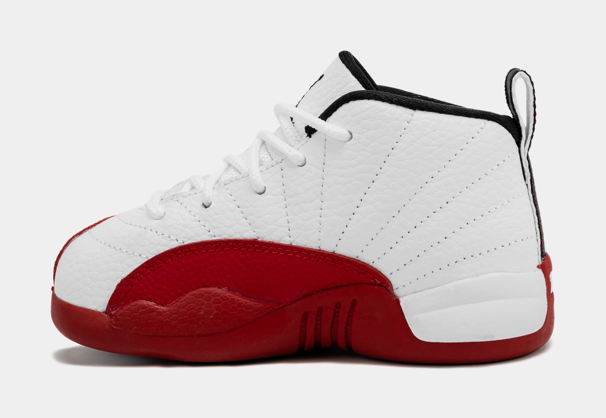 Jordan 12 Retro Black/Varsity Red/White Grade School Kids' Shoe