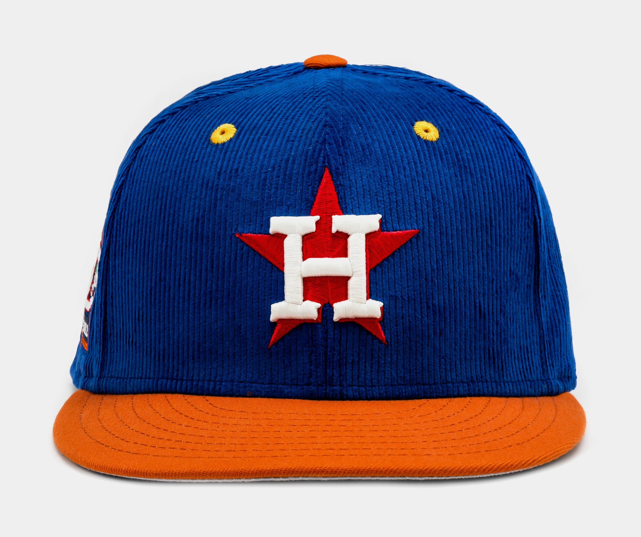 New Era Shoe Palace Exclusive Houston Astros 59Fifty Fitted Mens Hat Blue Ora 70795388