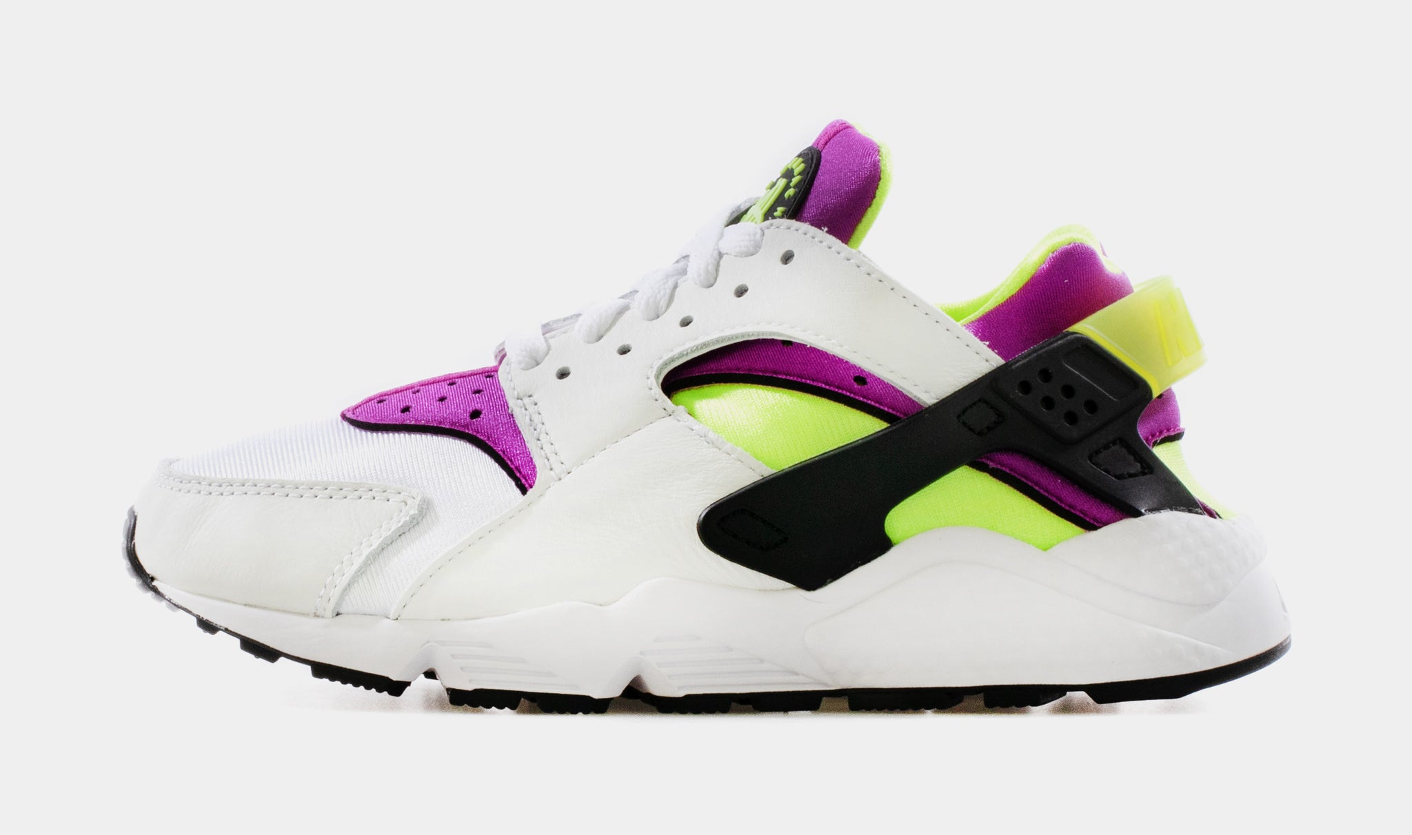 Nike Air Huarache Womens Lifestyle Shoe White Magenta Black Neon