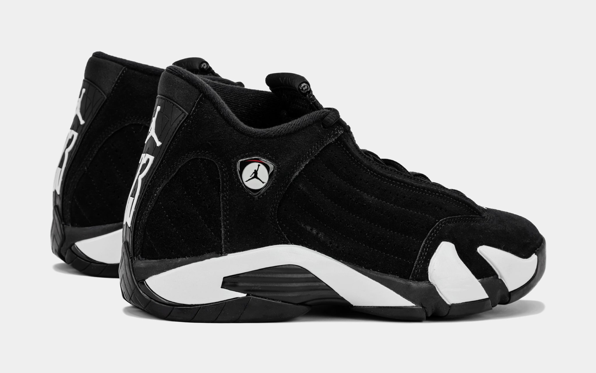 Air jordan 14 on sale black and white