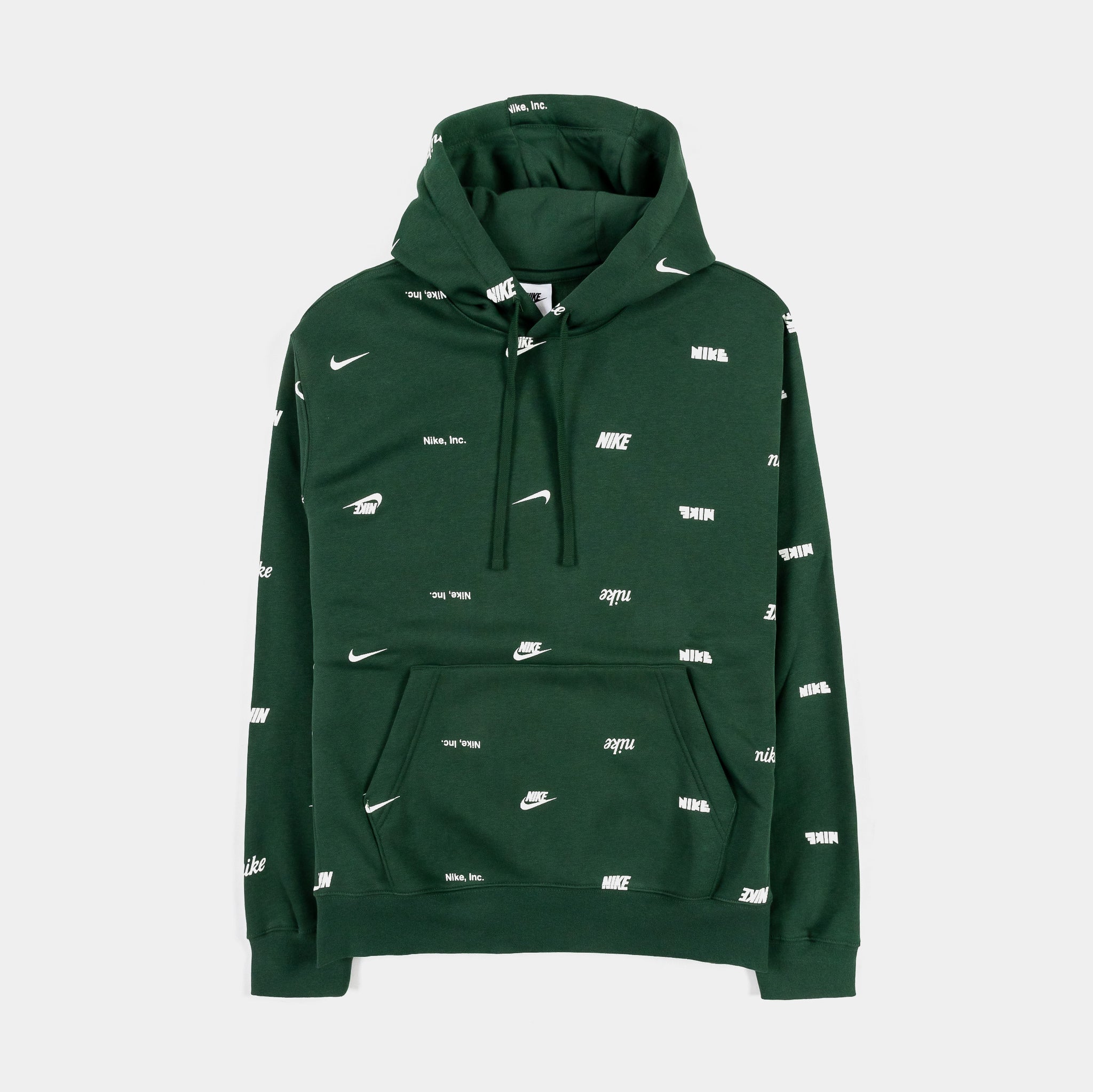 Nike club aop logo hoodie sale