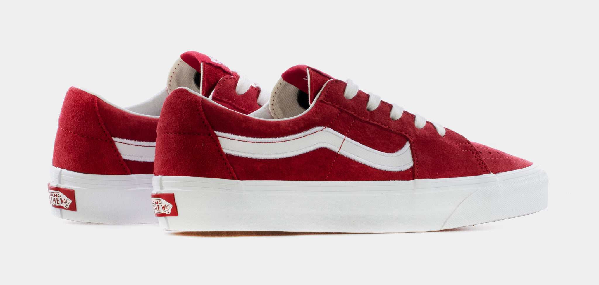 All red shop skate shoes