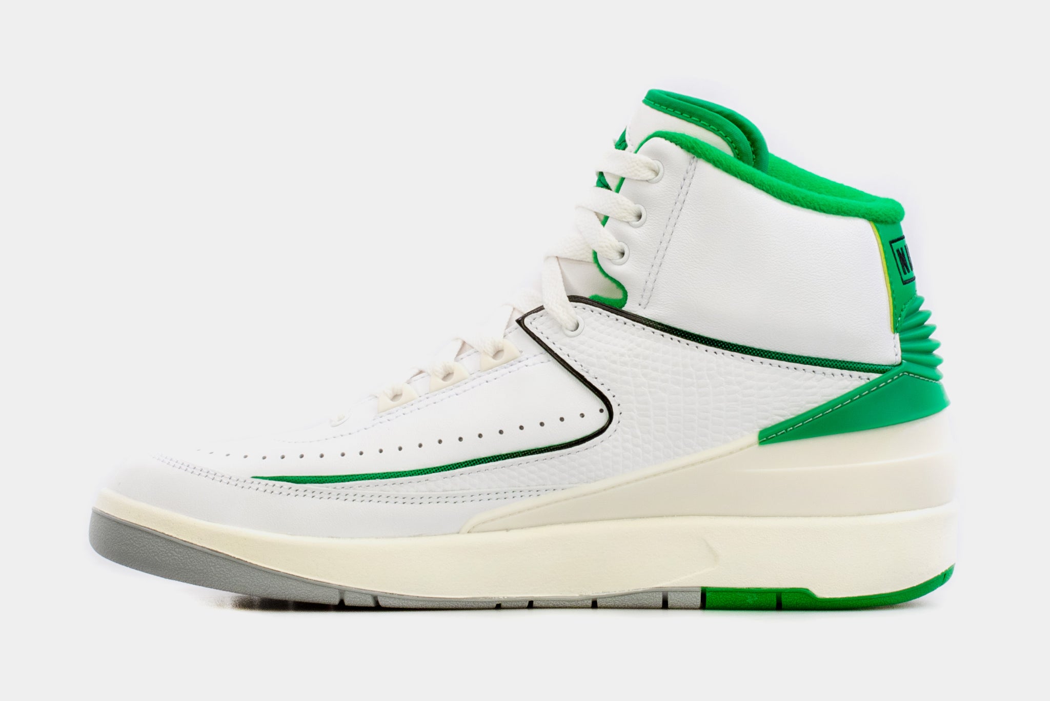 Jordan Air Jordan 2 Retro Lucky Green Mens Lifestyle Shoes White