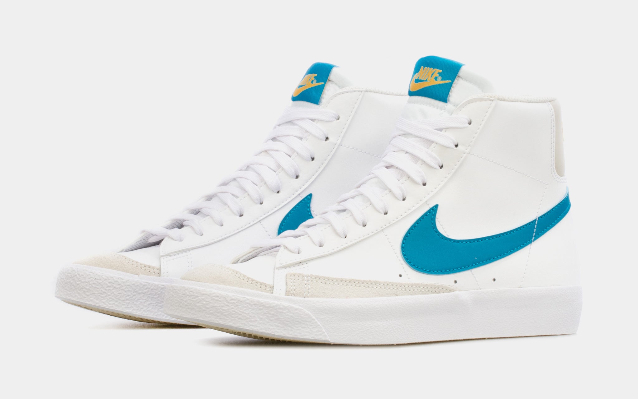 Nike Blazer Mid '77 Grade School Lifestyle Shoes White Blue DA4086