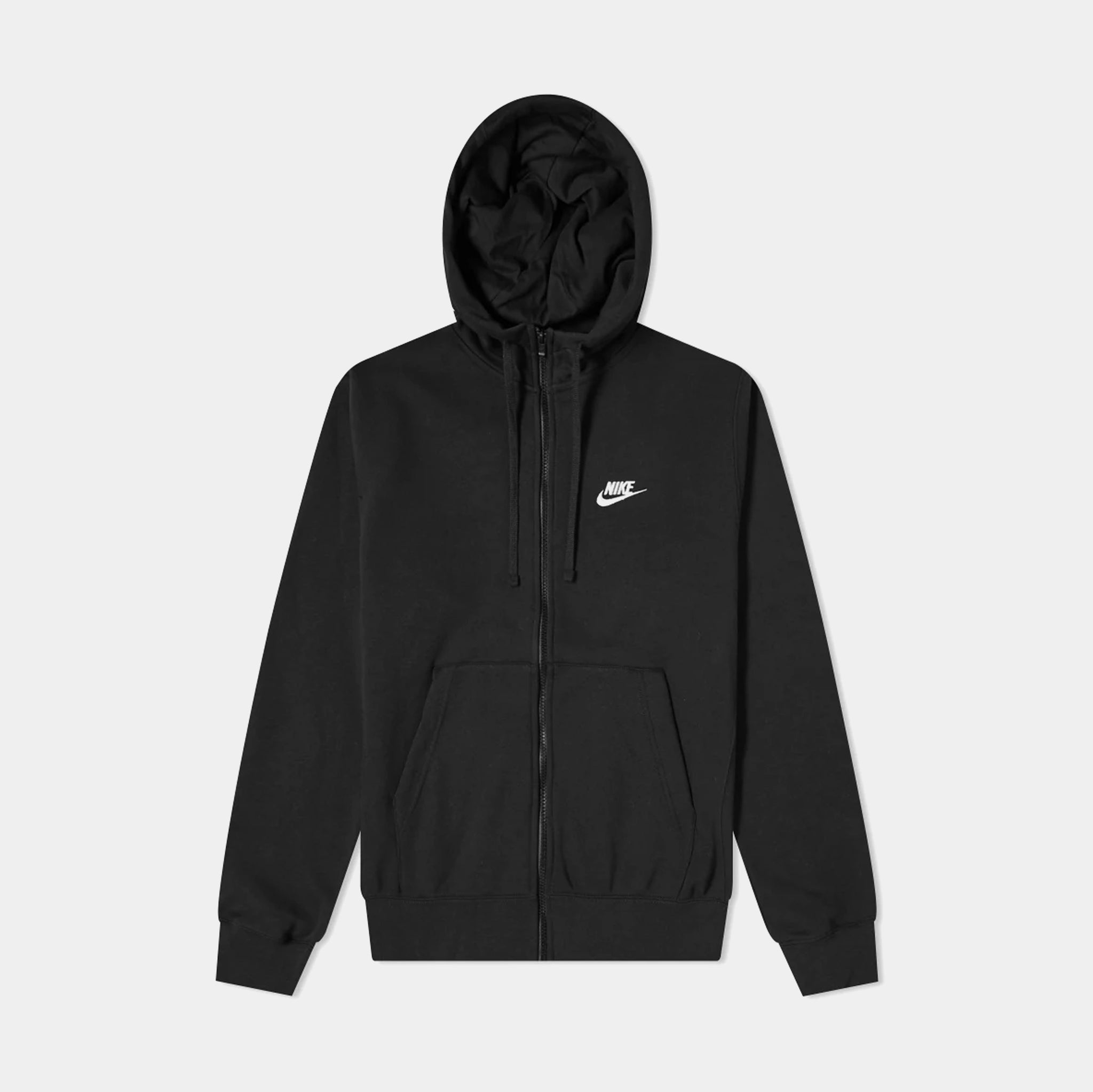 Nike Club Fleeece Men's Hooded Jacket - Black - BV2645-010