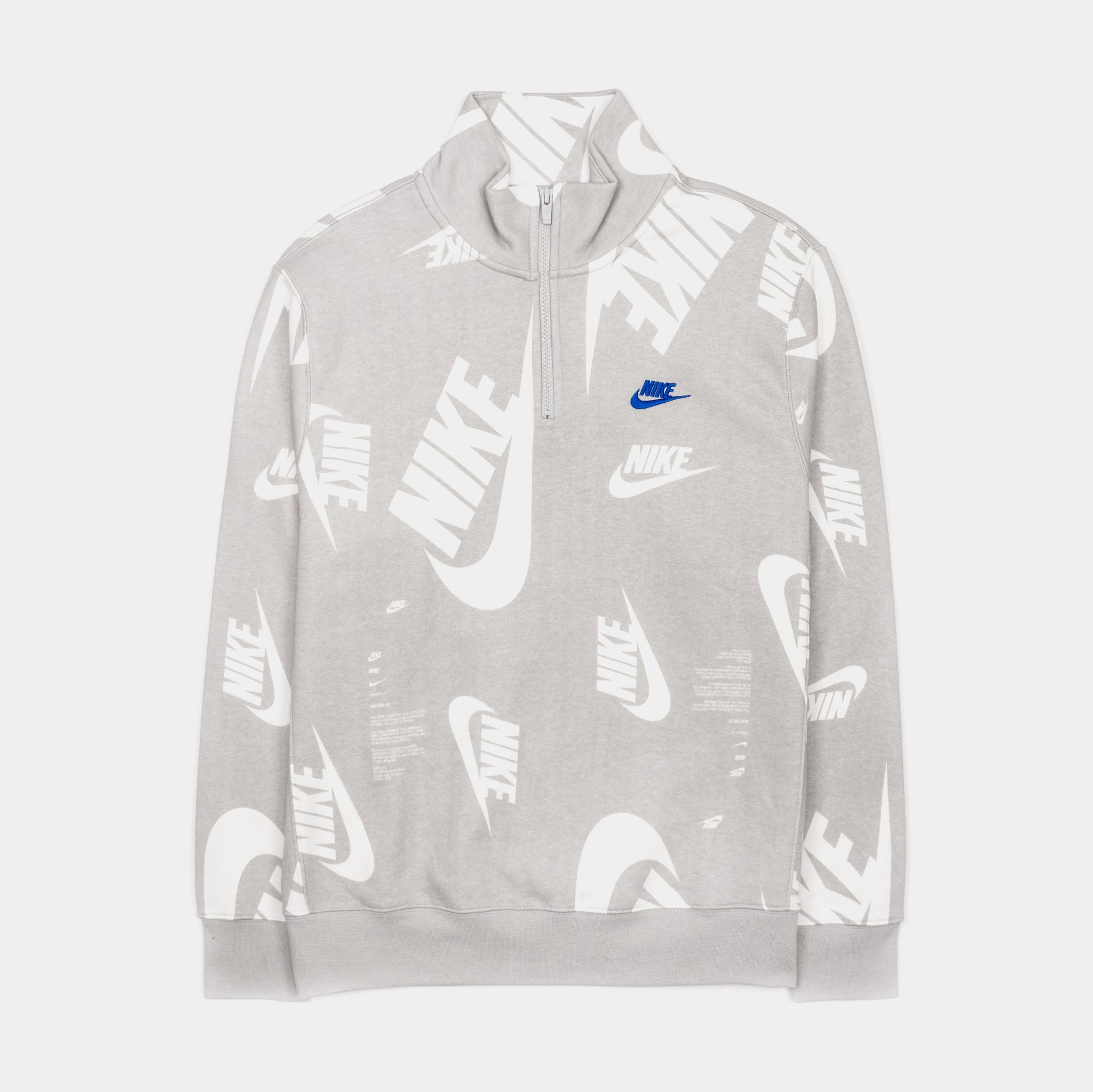 Half zip up online nike hoodie