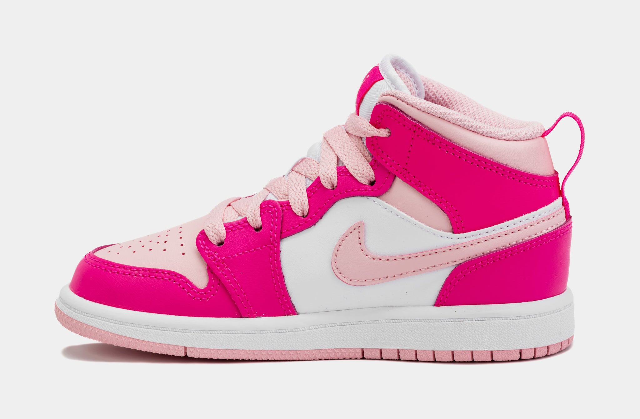 Air Jordan 1 Retro Mid Medium Soft Pink Preschool Lifestyle Shoes Pink