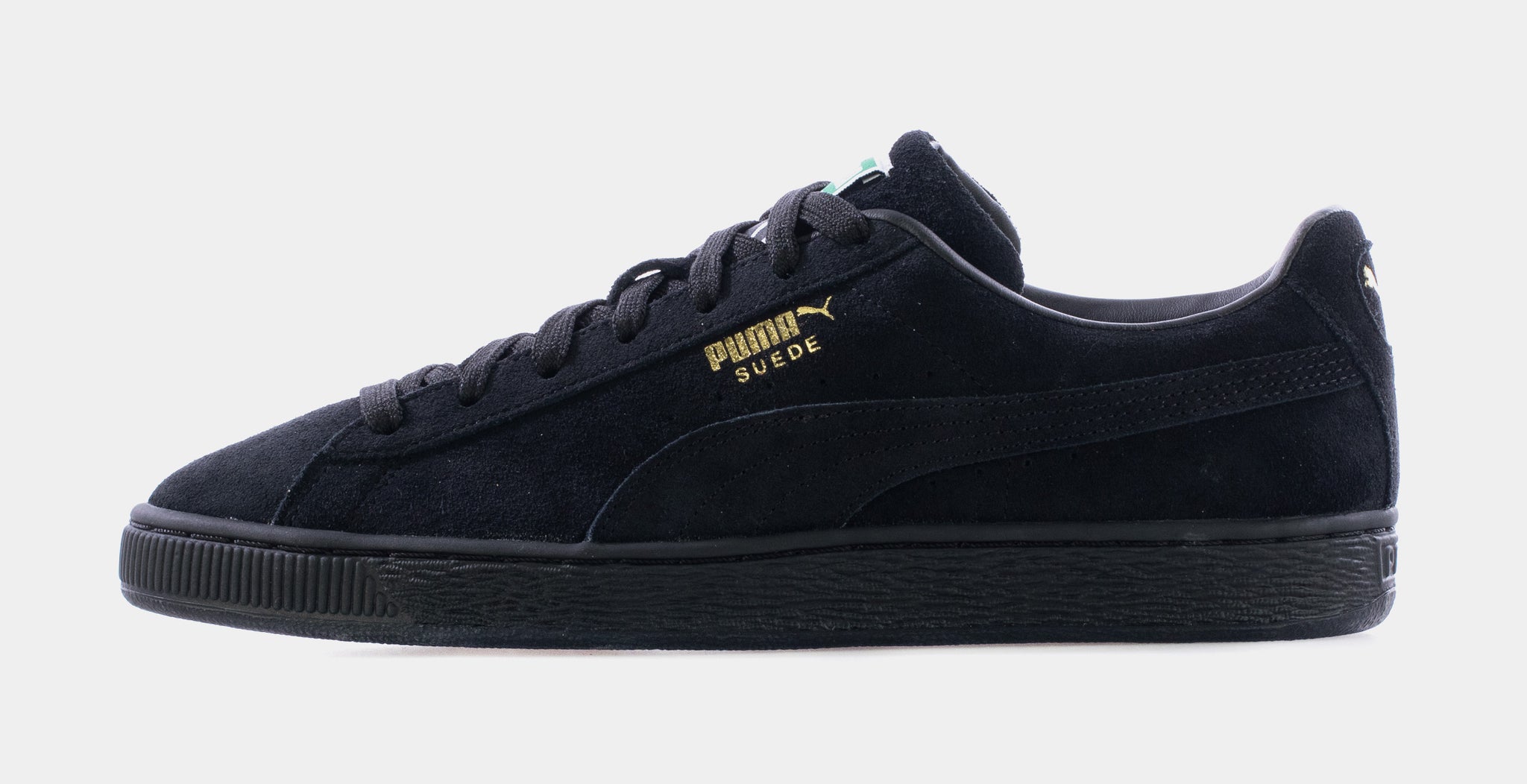 All black shop puma suede