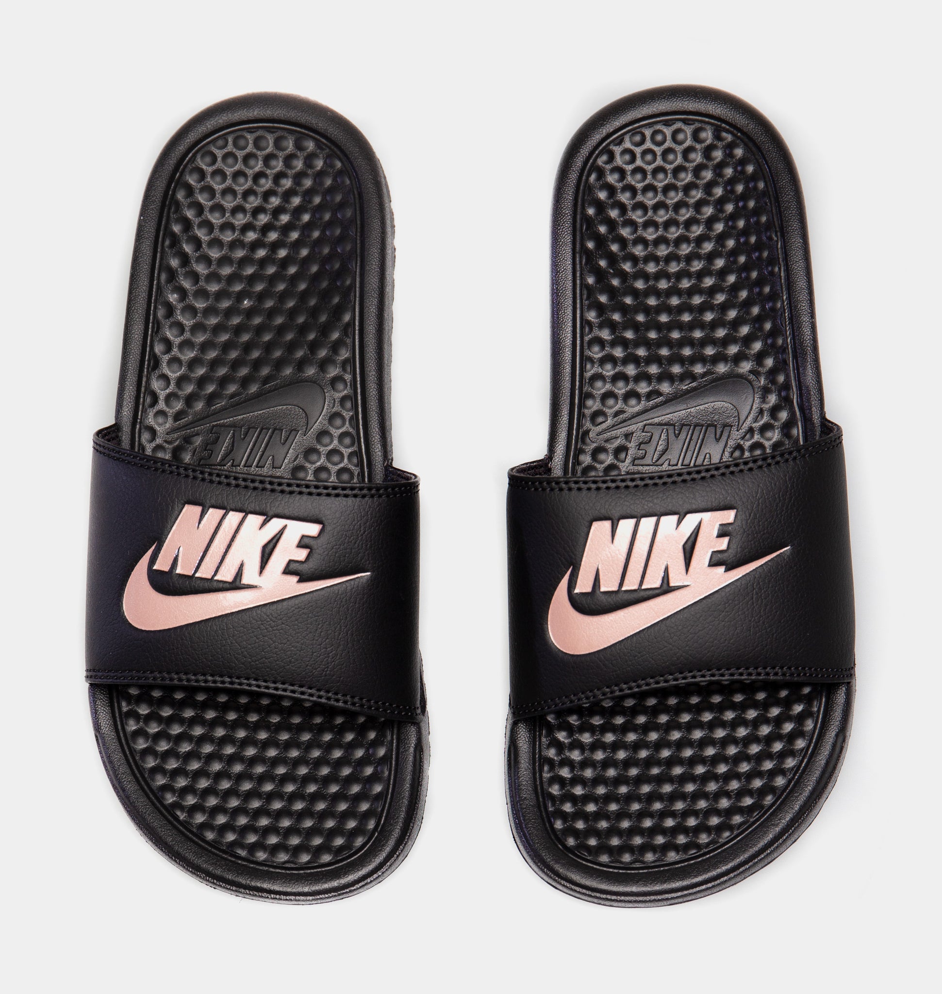 Nike benassi slides shop purple and gold