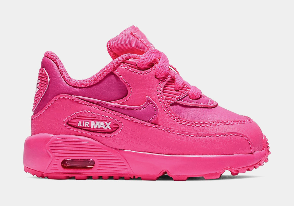 Nike Air Max 90 Preschool Lifestyle Shoes Pink White 833377-603 – Shoe ...