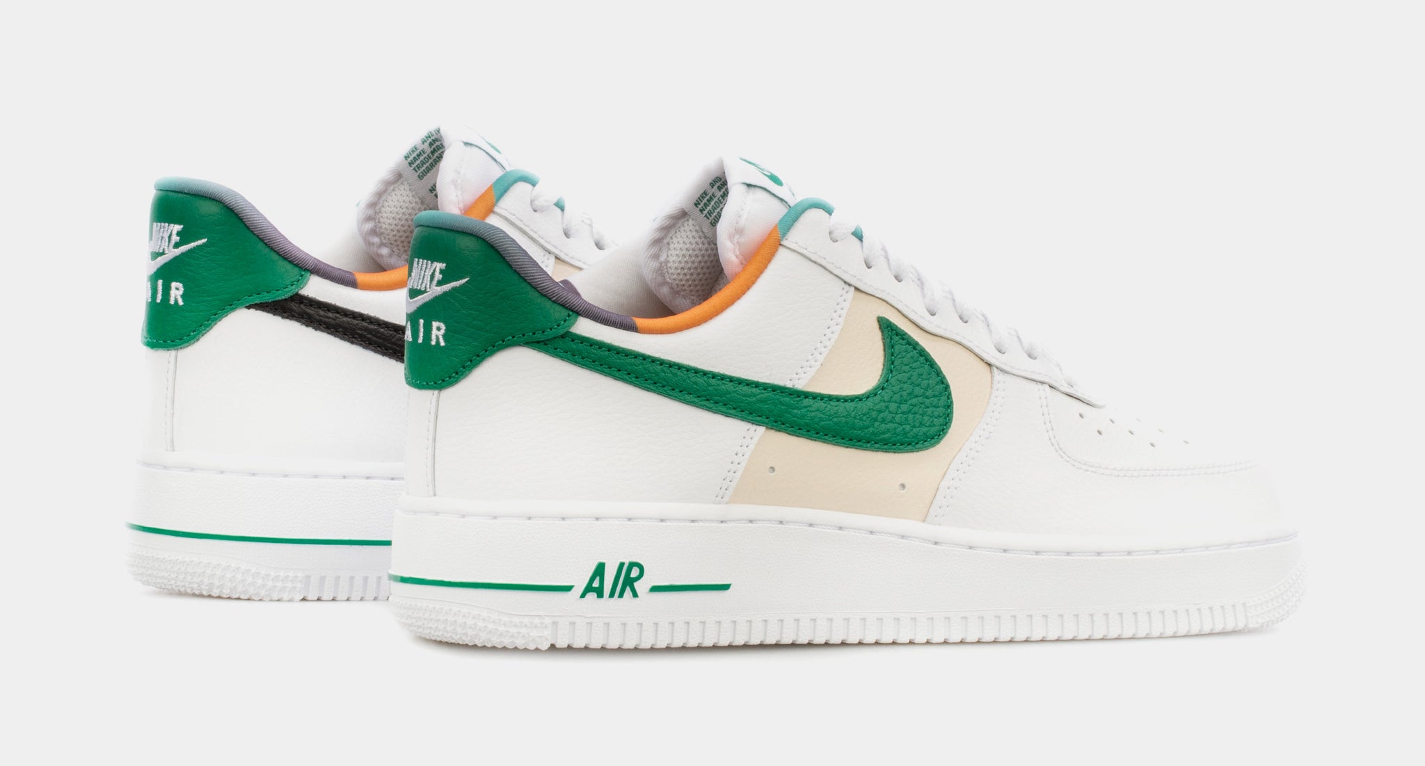 Nike Air Force 1 Low EMB Mens Lifestyle Shoes White Beige Green ...