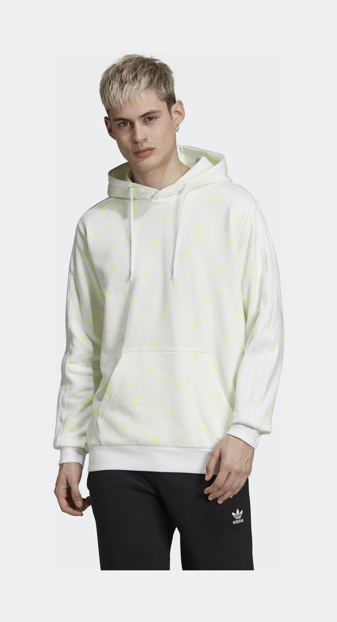 Originals Monogram Mens Hoodie White