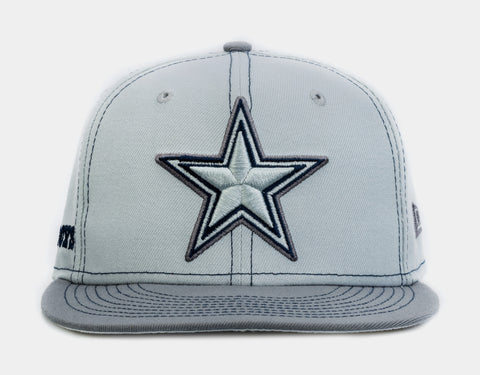 Dallas Cowboys New Era Custom 59FIFTY Gray Metallic Suede Patch Fitted Hat, 7 1/8 / Gray