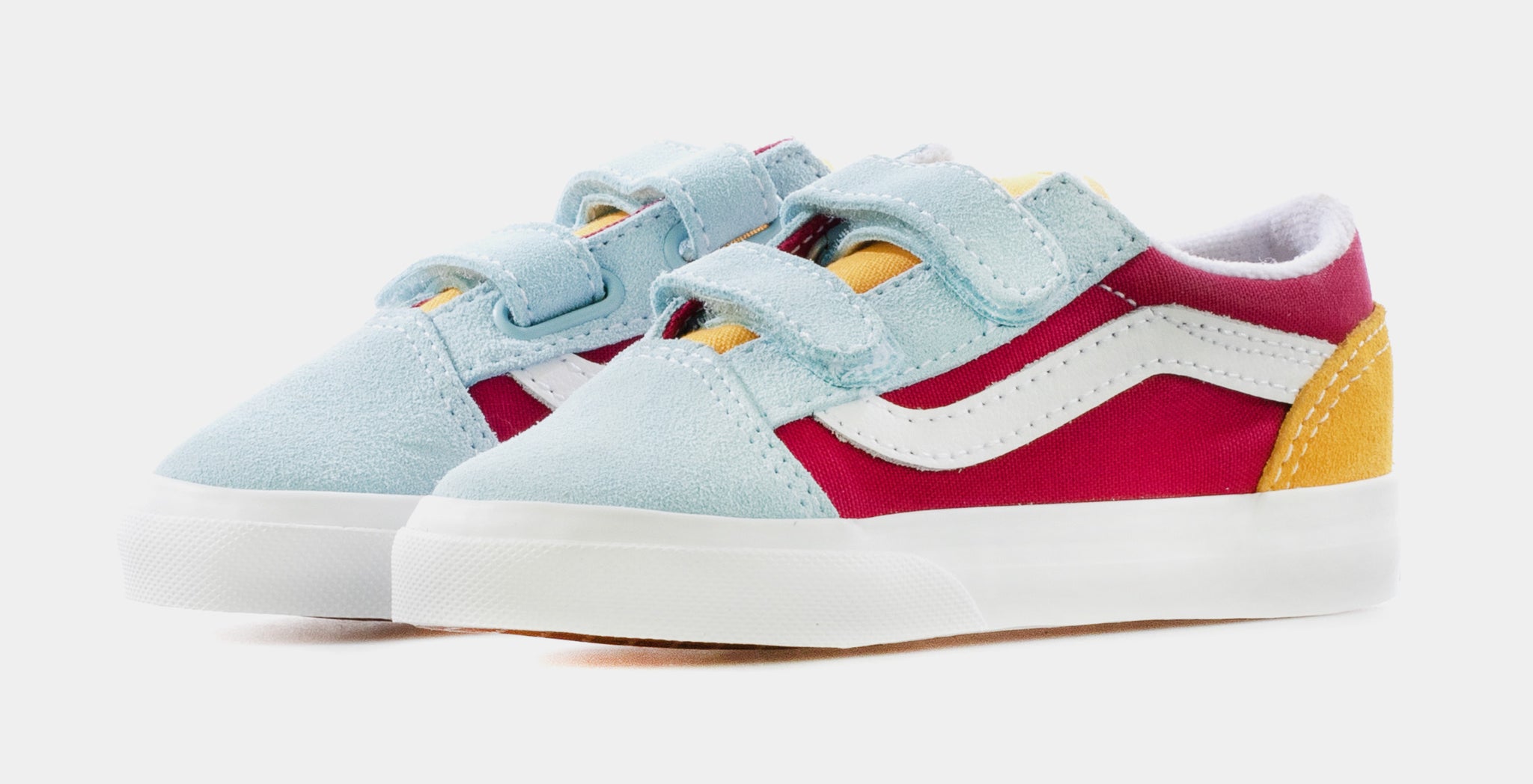 Blue pink yellow outlet vans