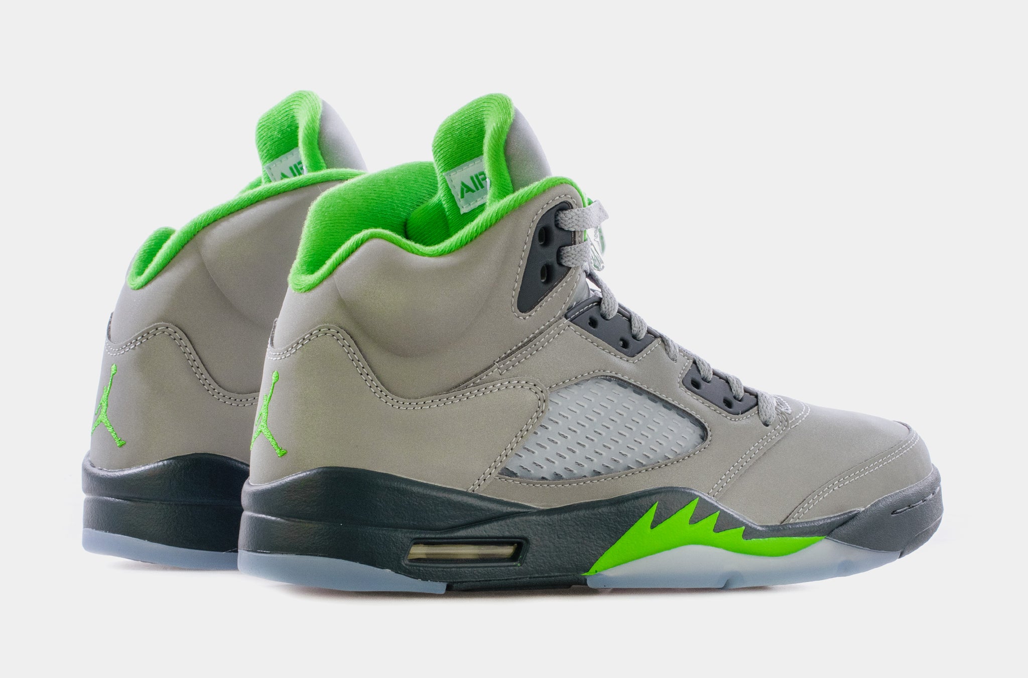 Air Jordan 5 Retro Green Bean Mens Lifestyle Shoes Grey Green Free Shipping