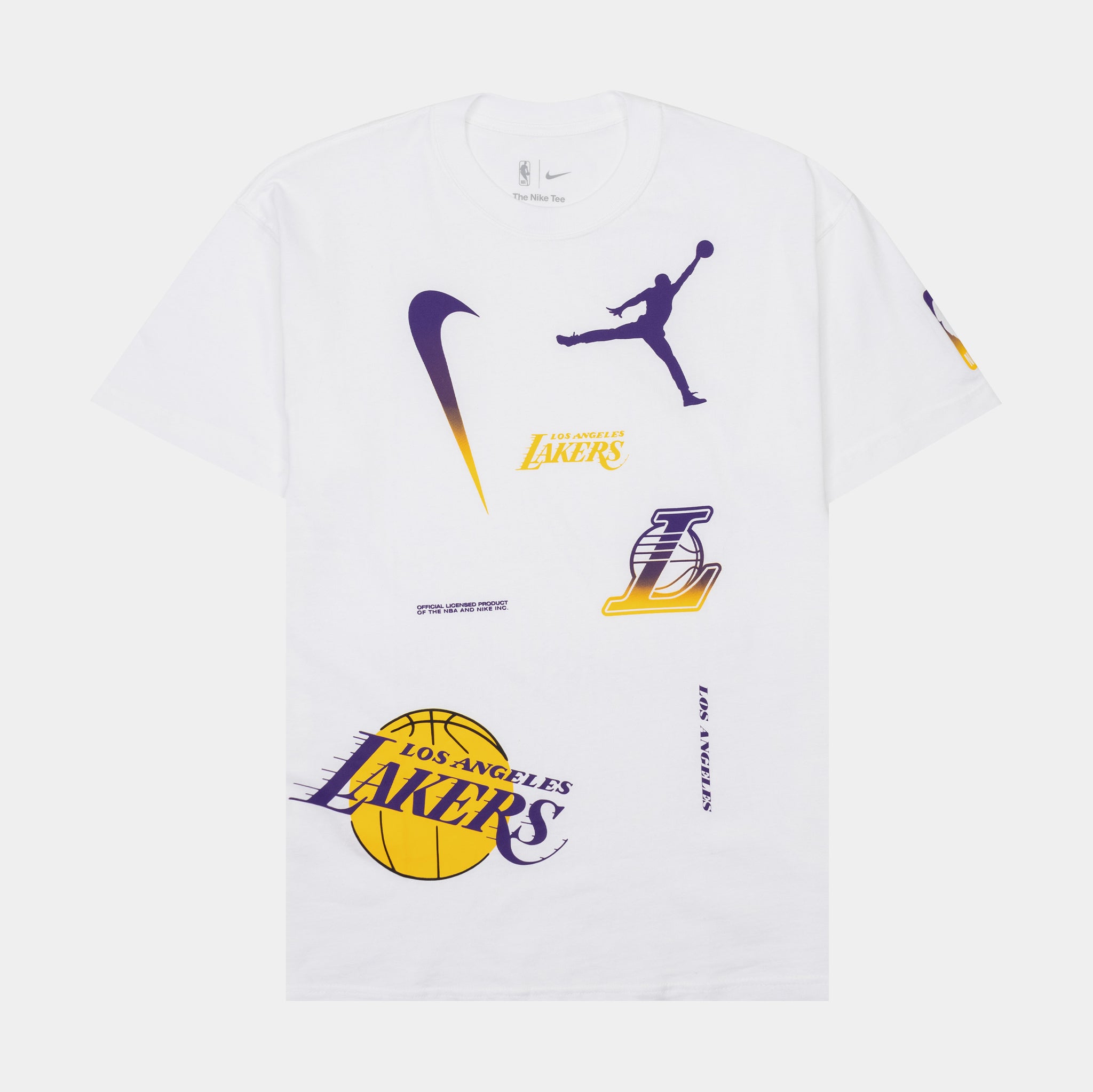 Nike Los Angeles Lakers Courtside Statement Edition Jordan Nba Max90  T-shirt in White for Men
