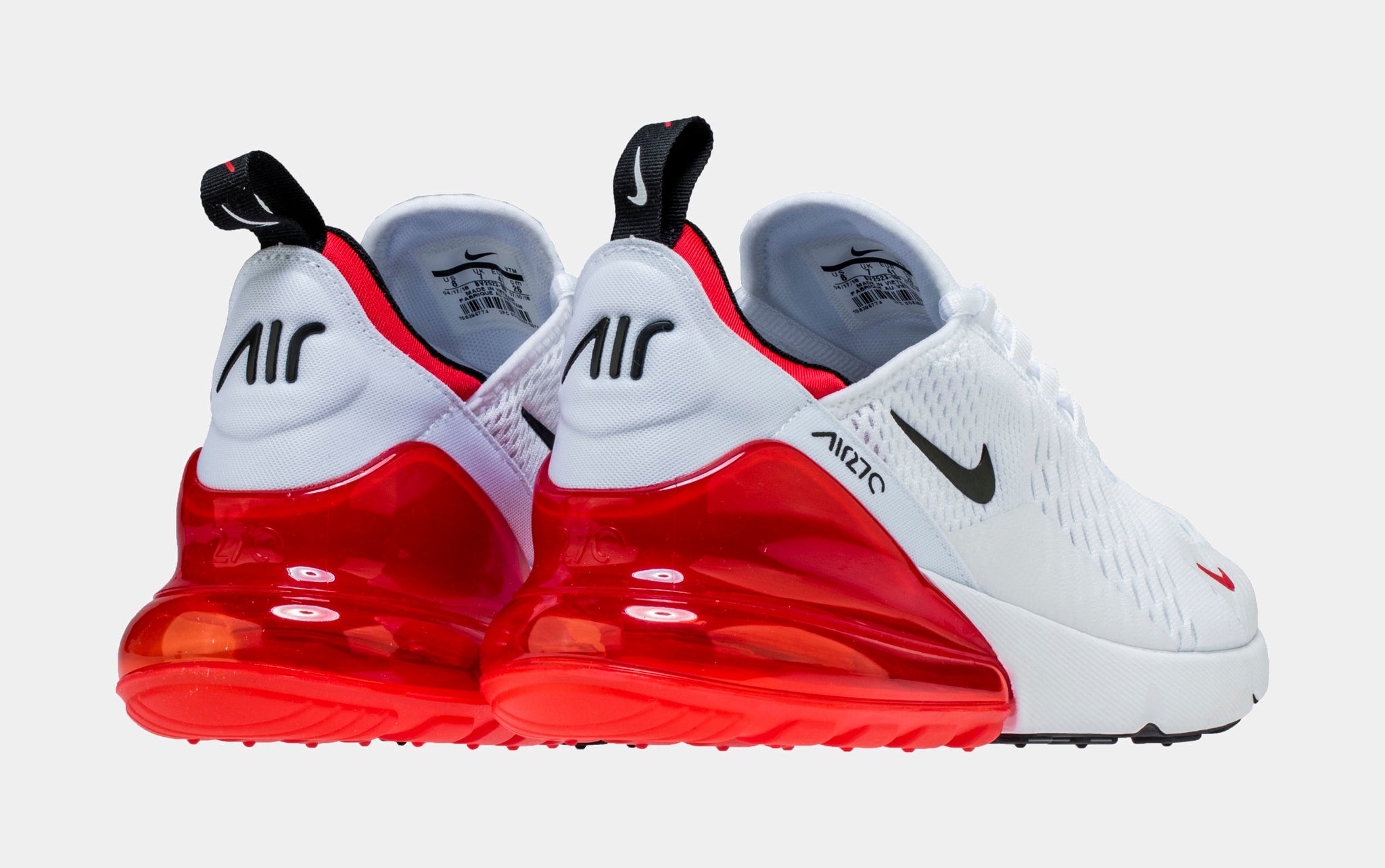 Air Max 270 University Red Mens Lifestyle Shoes (White/University Red)