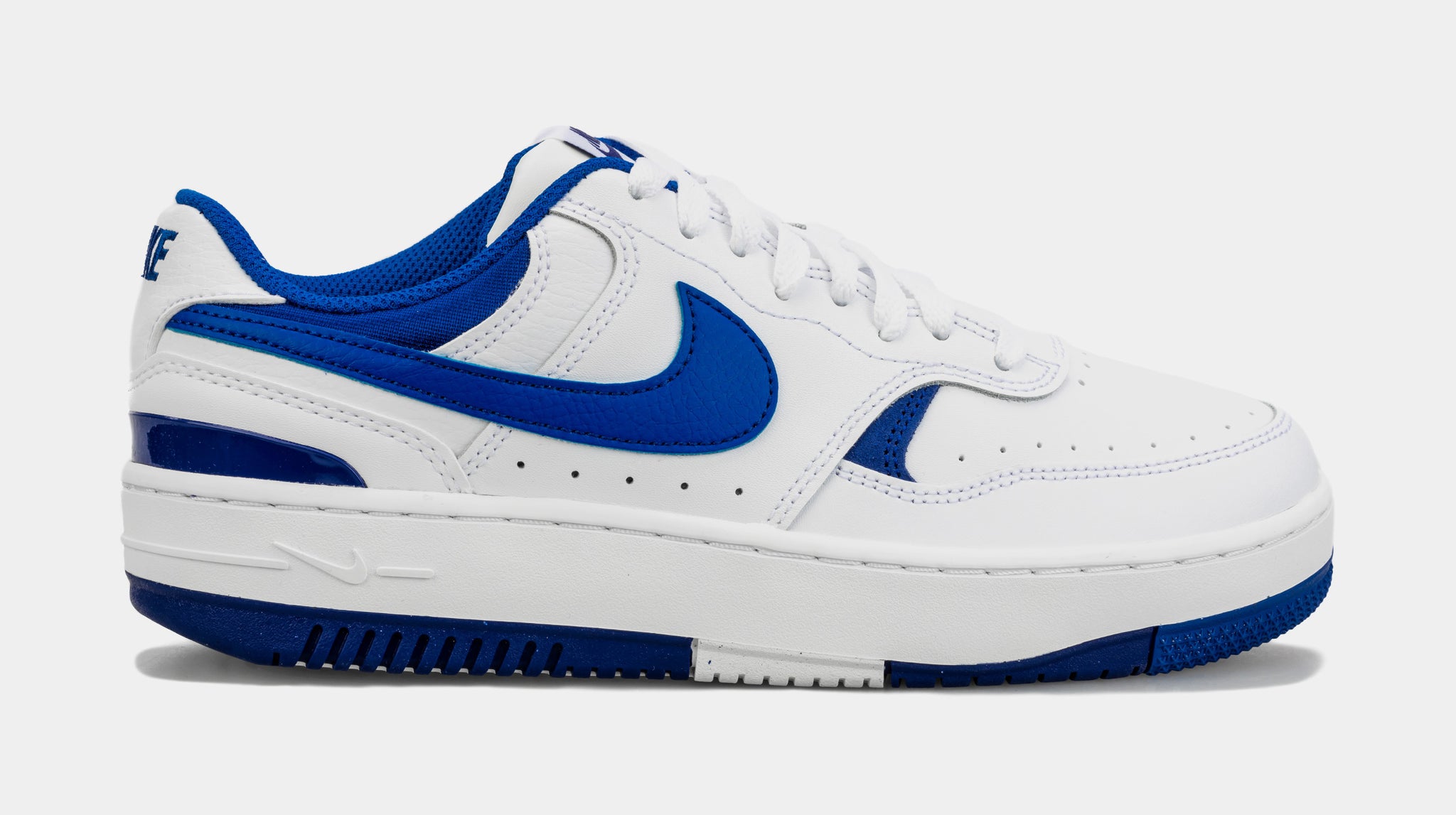 Nike blue white store shoes