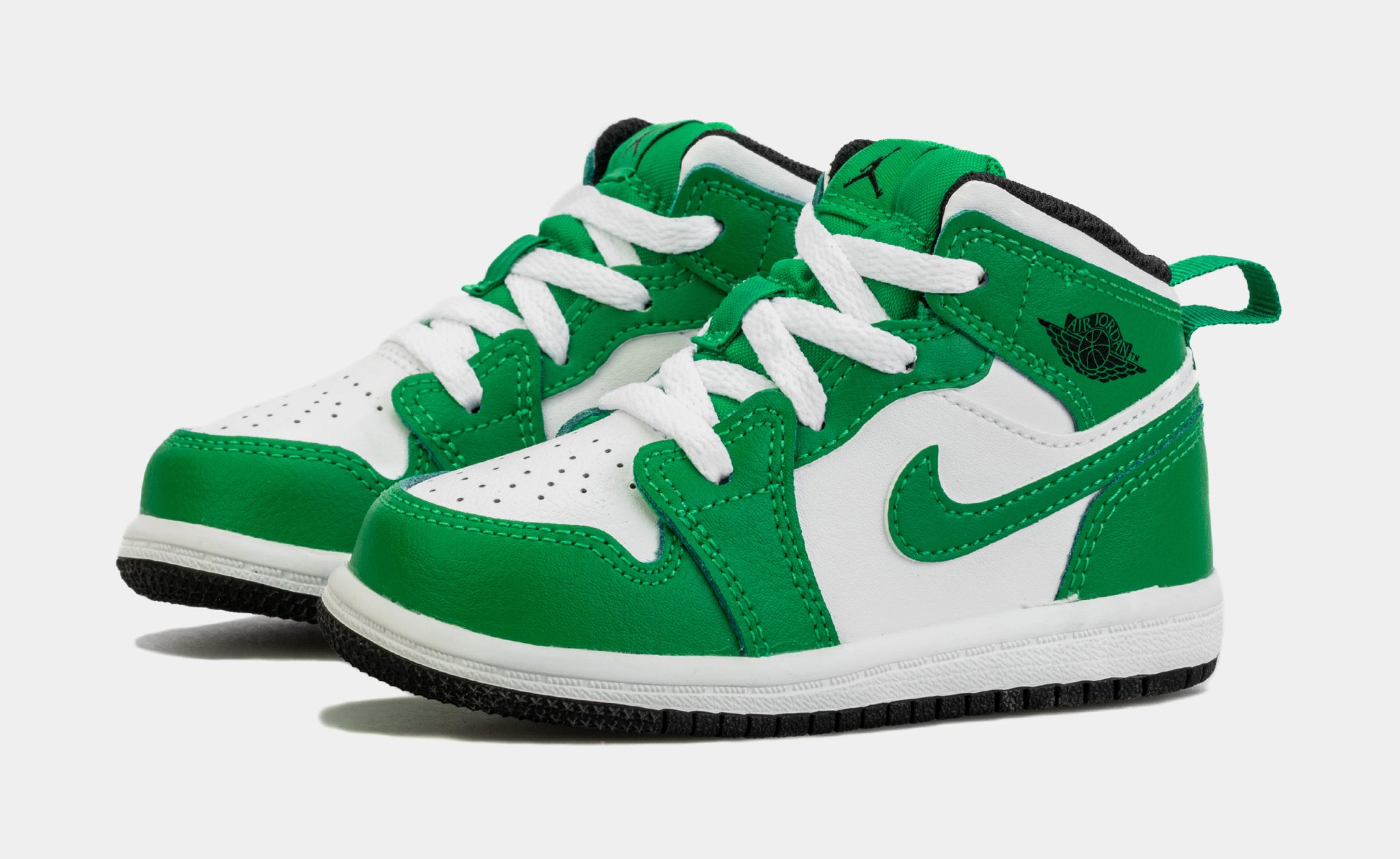 Air Jordan 1 Mid TD Lucky Green Shoes