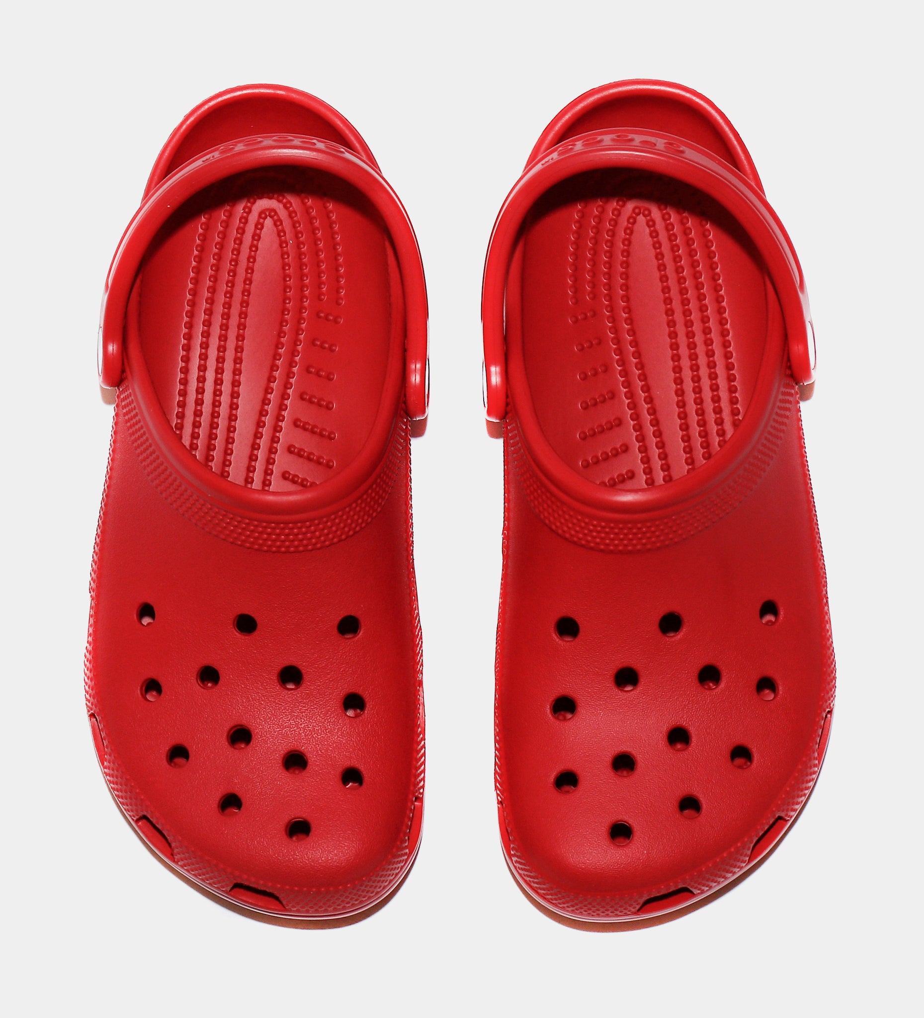 Red hot sale mens crocs